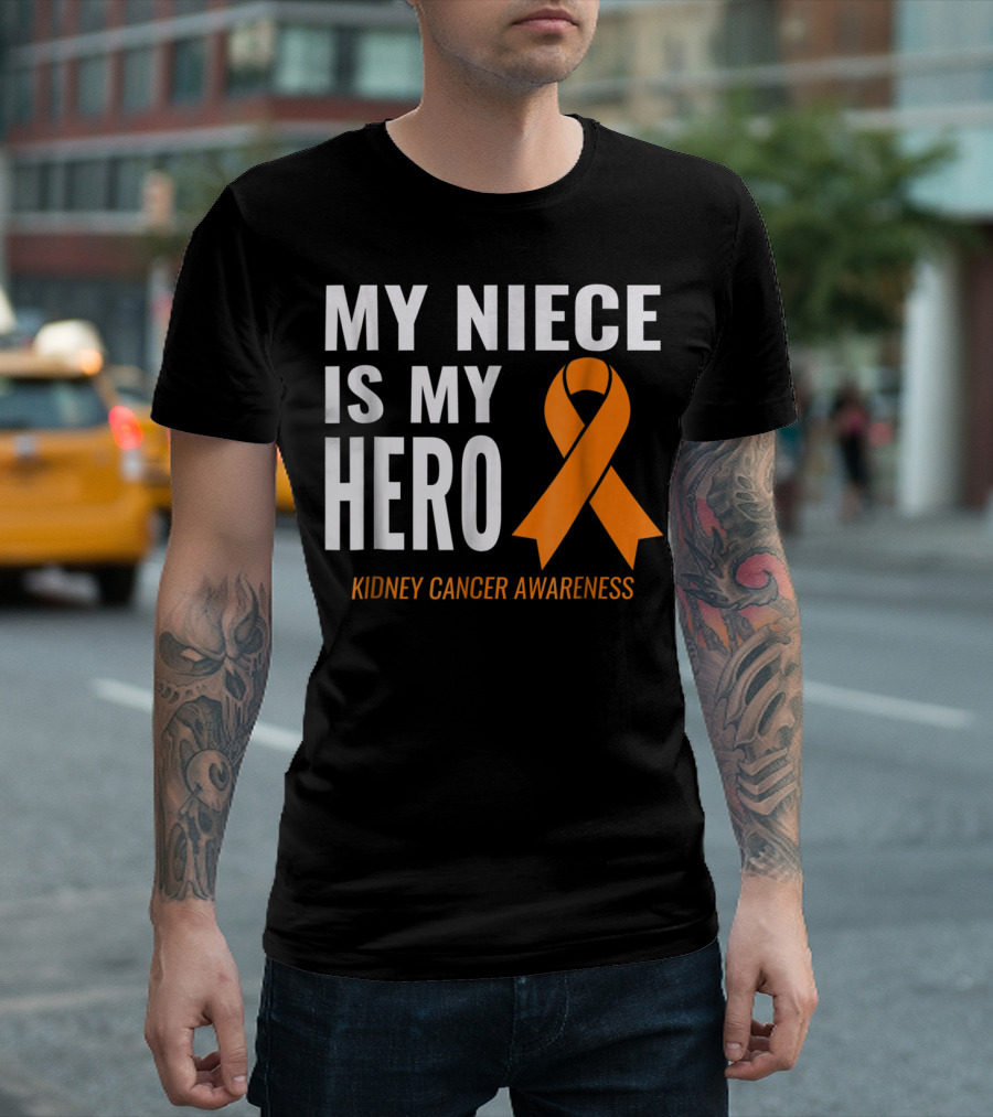 My Niece Is My Hero Kidney Cancer Awareness T-Shirt