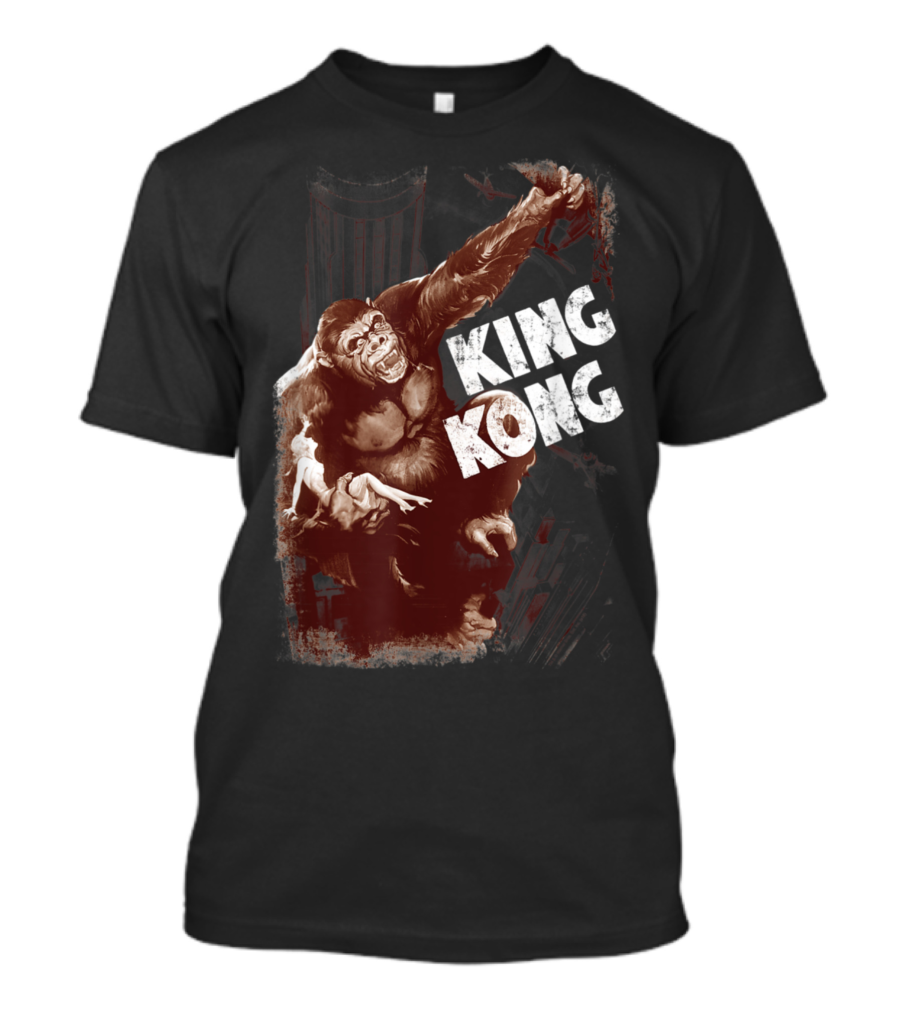 King Kong Sepia Skyscraper Adventure T-Shirt