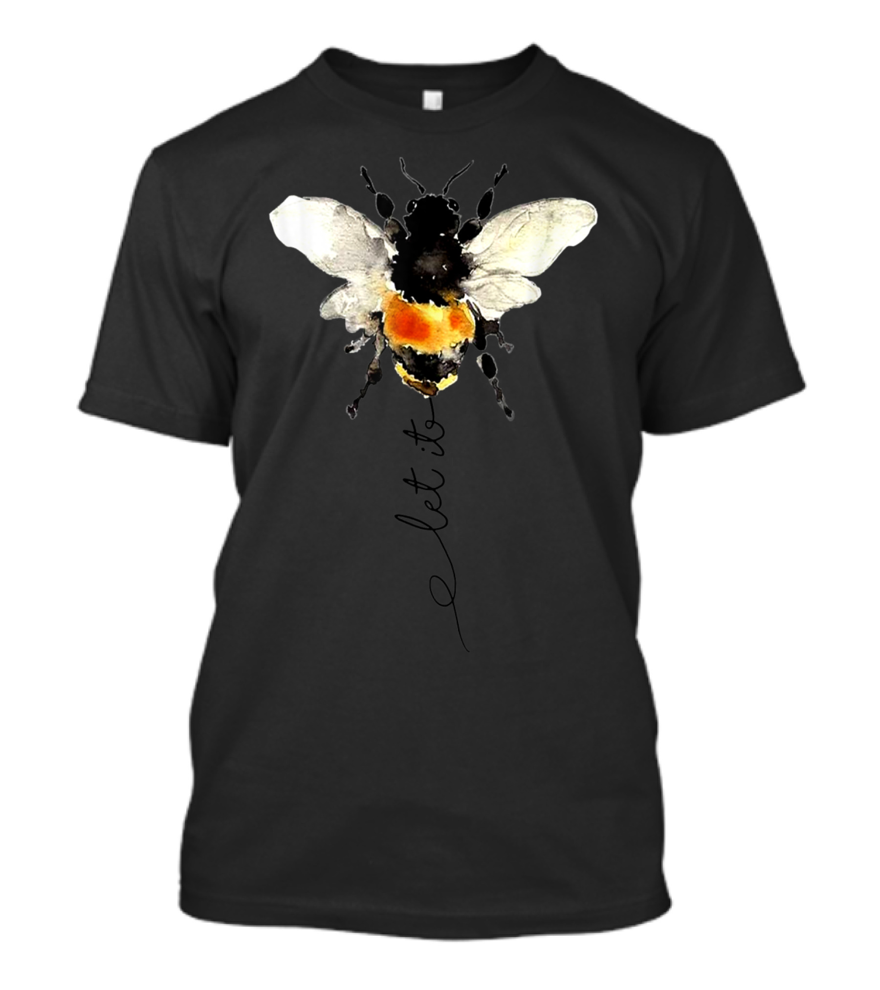 Let It Bee Let It Be Bee Hippie Bee Vibey Let It Bee T-Shirt