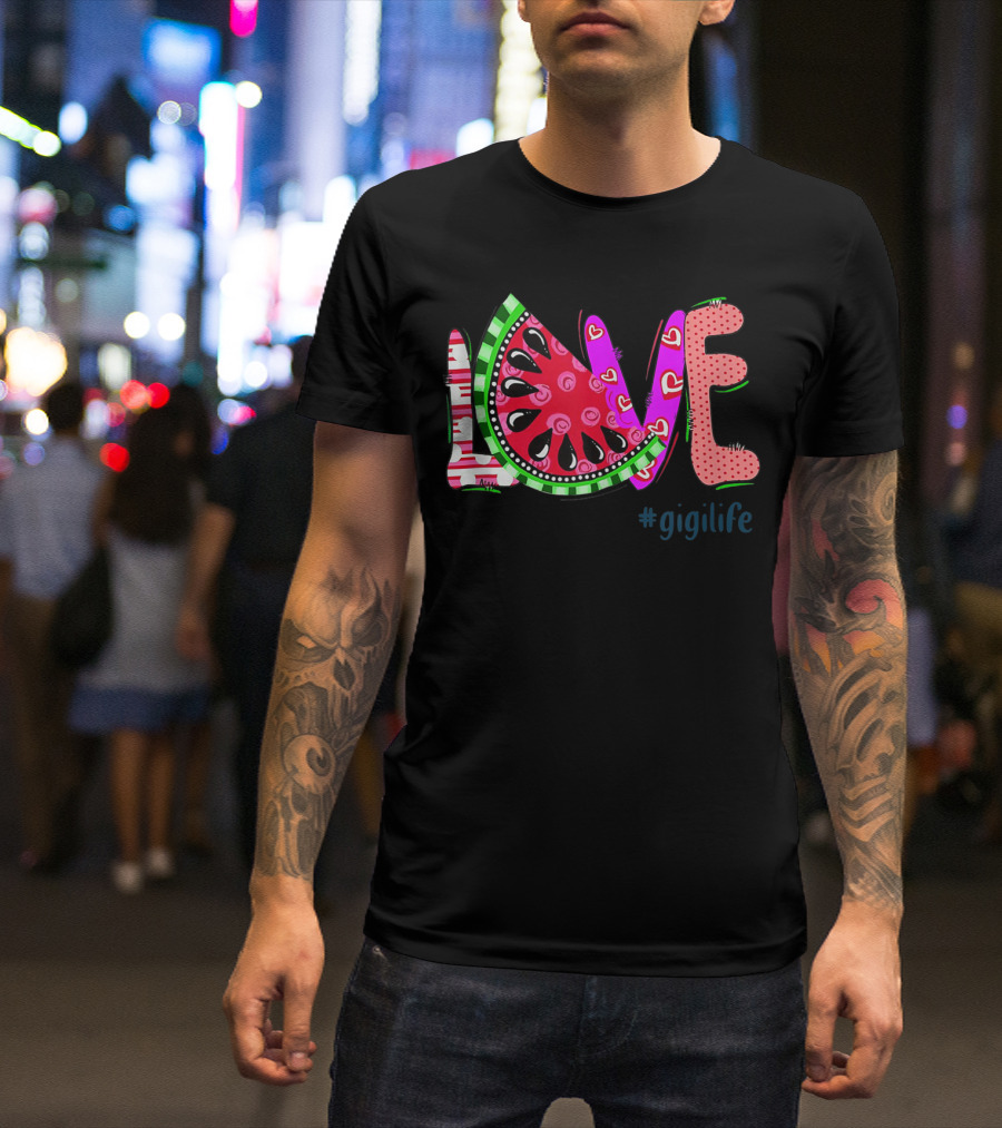 Gigi Life Love Watermelon Heartful T-Shirt