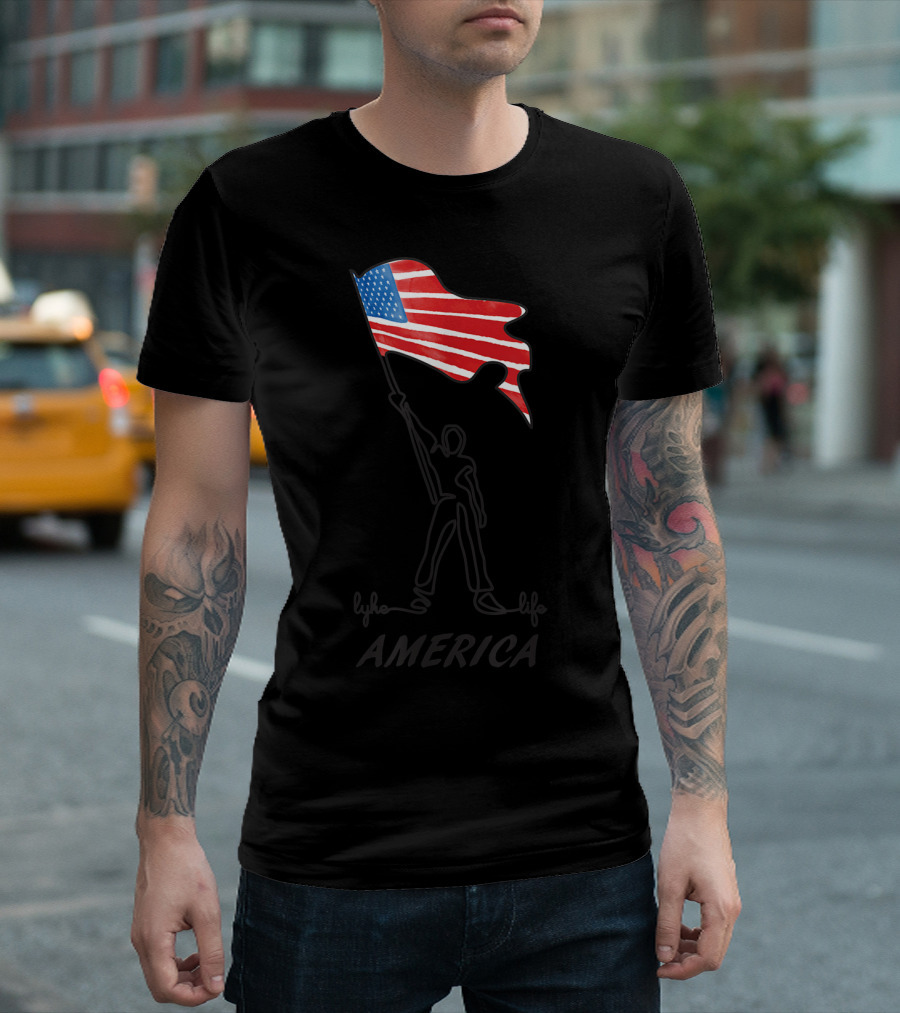 Lyke Life America Flag T-Shirt