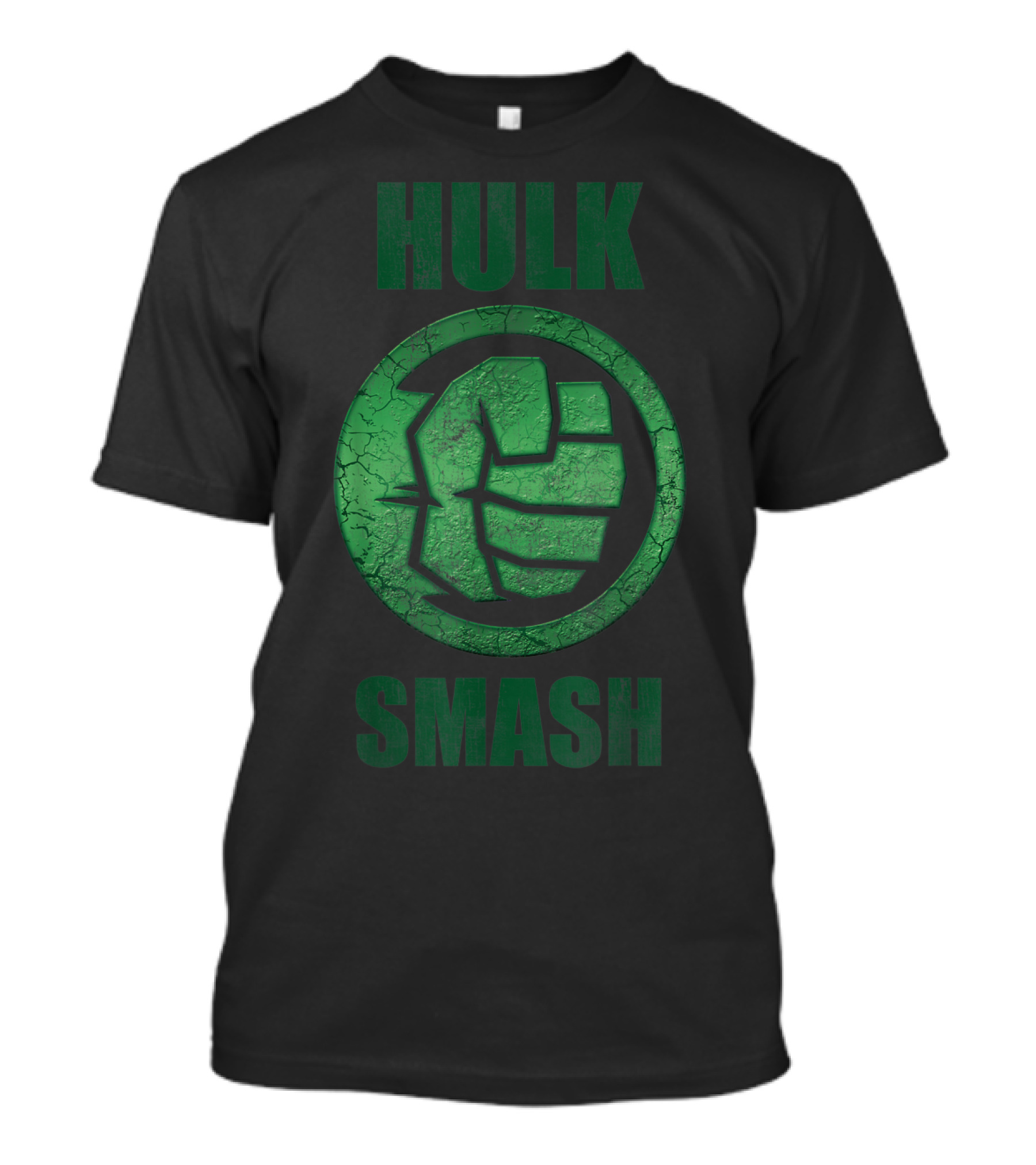 Marvel Hulk Smash Fist Circle Green Stone Iconic Green Fist T-Shirt