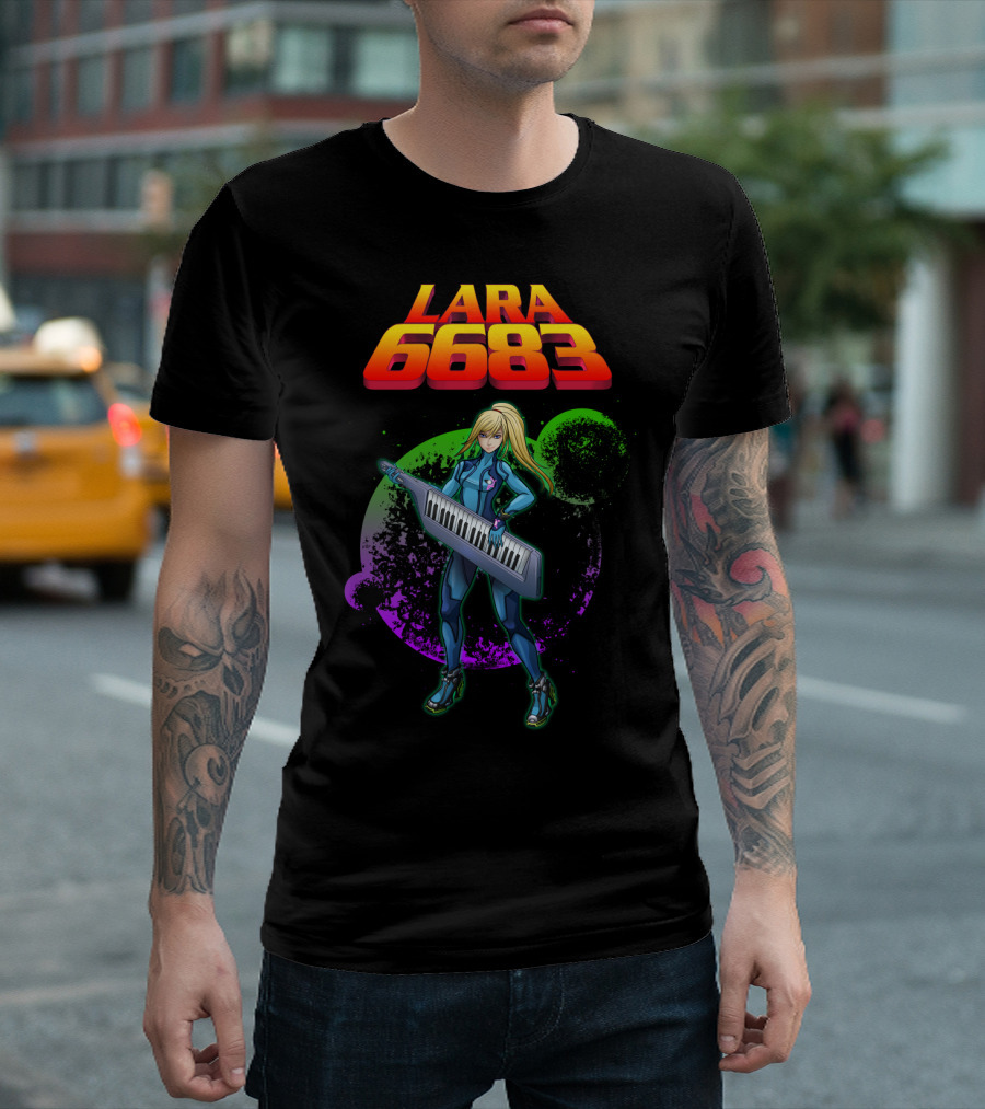 Lara 6683 Samus Inspired Musical T-Shirt