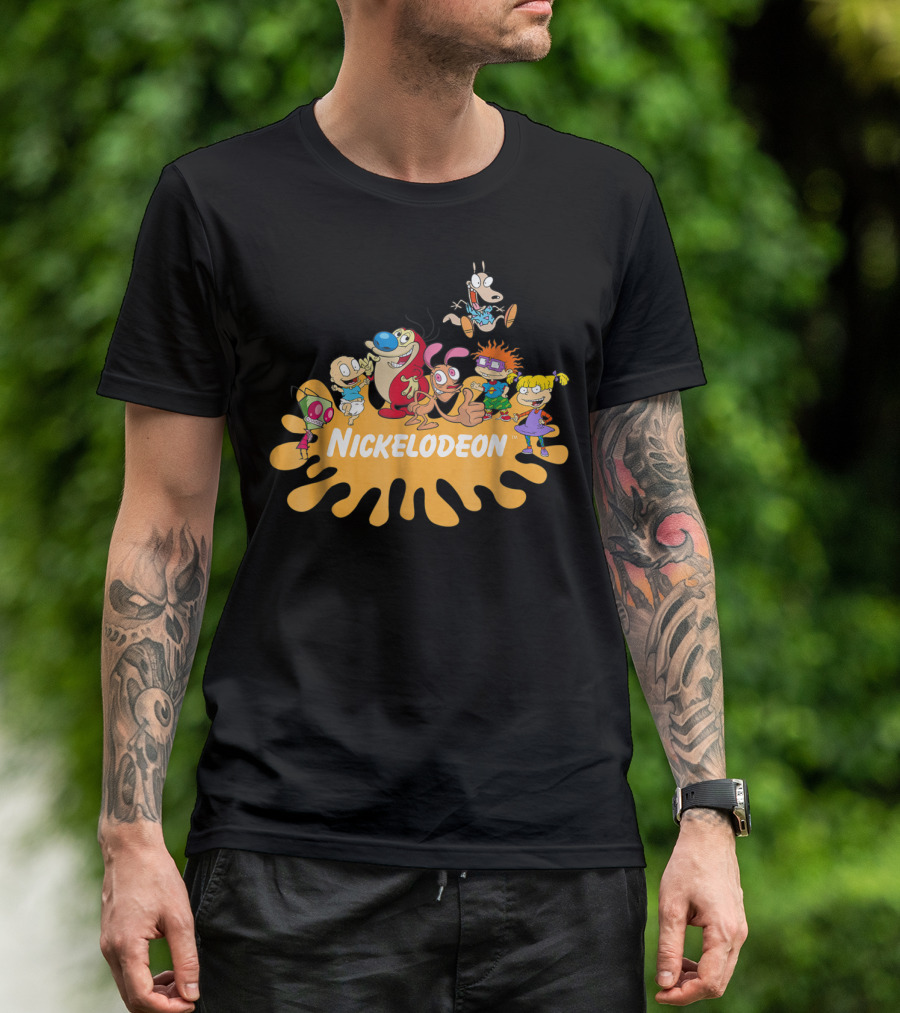 Nickelodeon Rewind Classic Cartoon Characters Splat T-Shirt