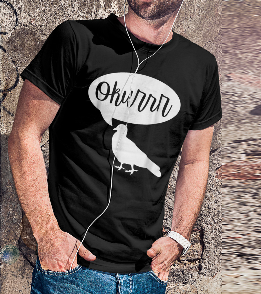 Okurrr Speech Bubble Pigeon T-Shirt