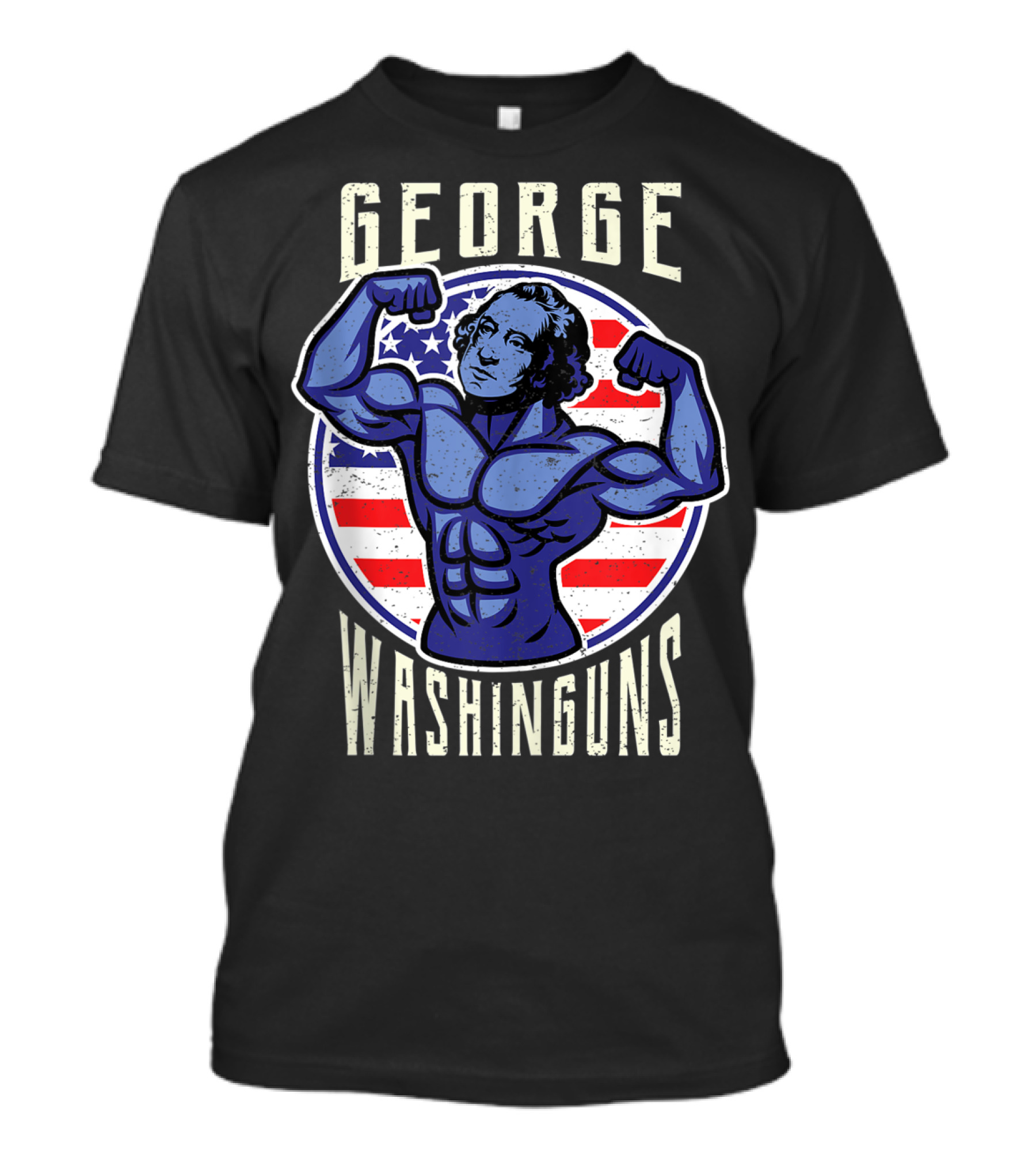 George Washinguns Patriotic Workout Funny T-Shirt
