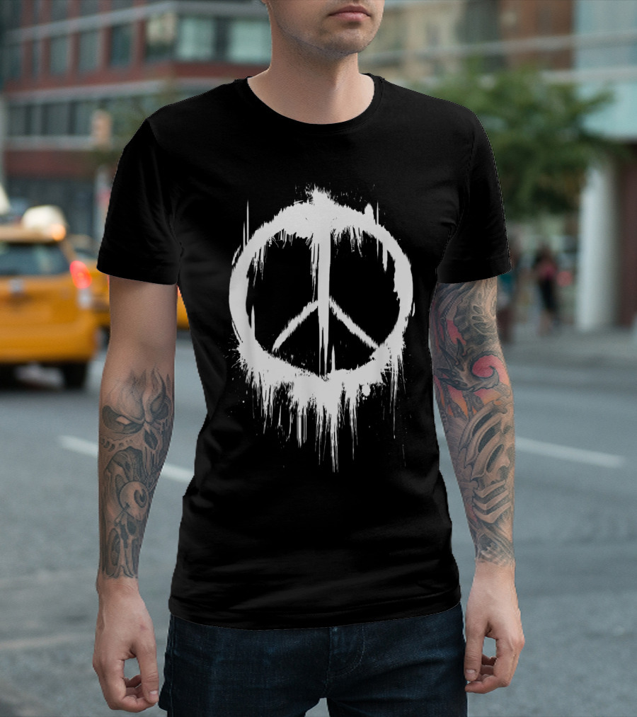 Peace Sign Peaceful 70's Iconic T-Shirt