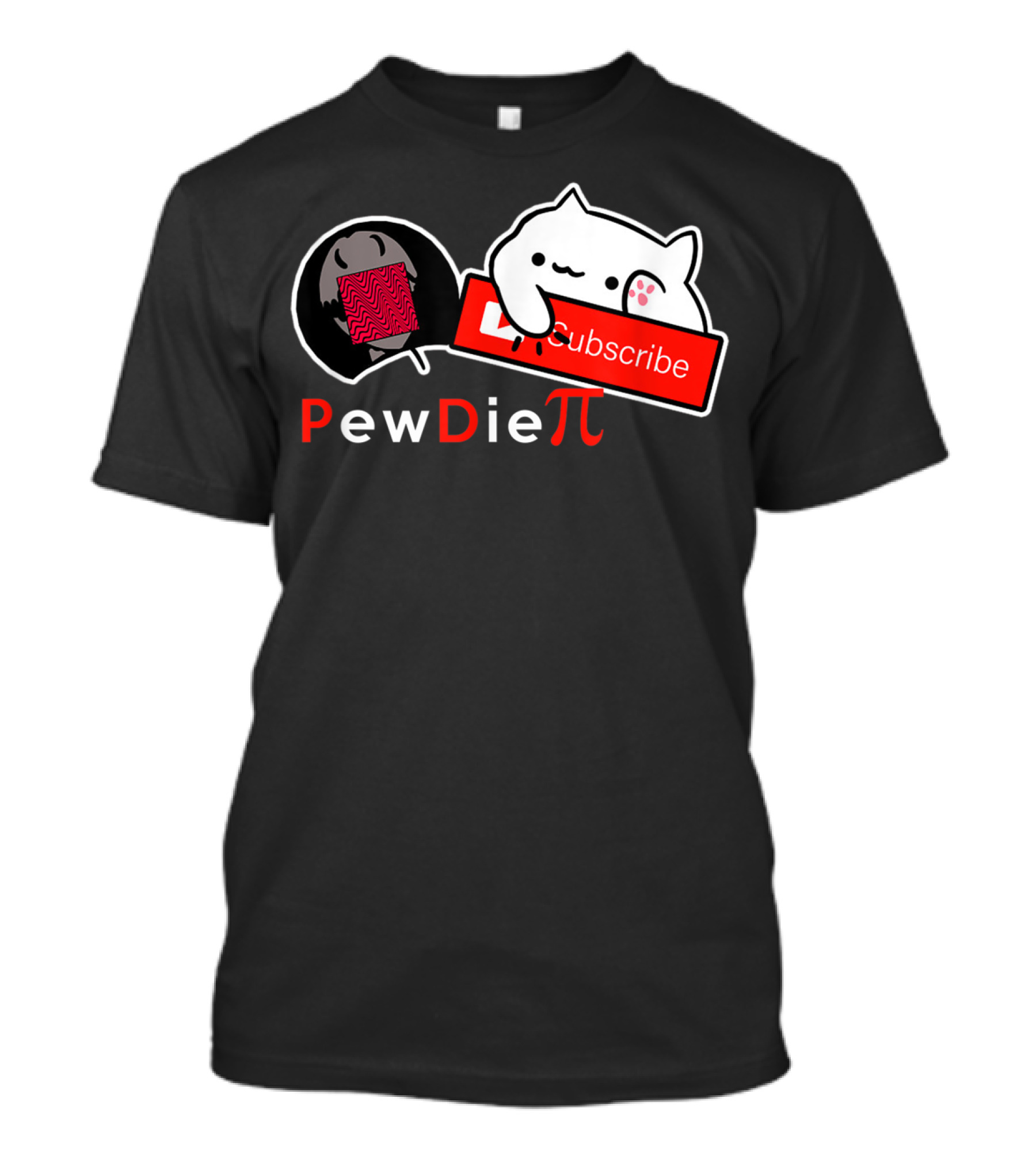 PewDieπ Subscribe Meme Cat Icon Collaboration T-Shirt