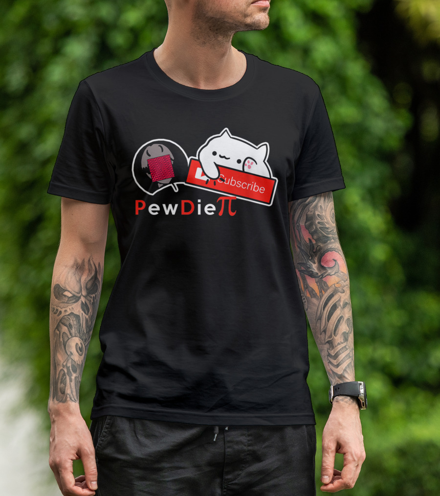 PewDieπ Subscribe Meme Cat Icon Collaboration T-Shirt