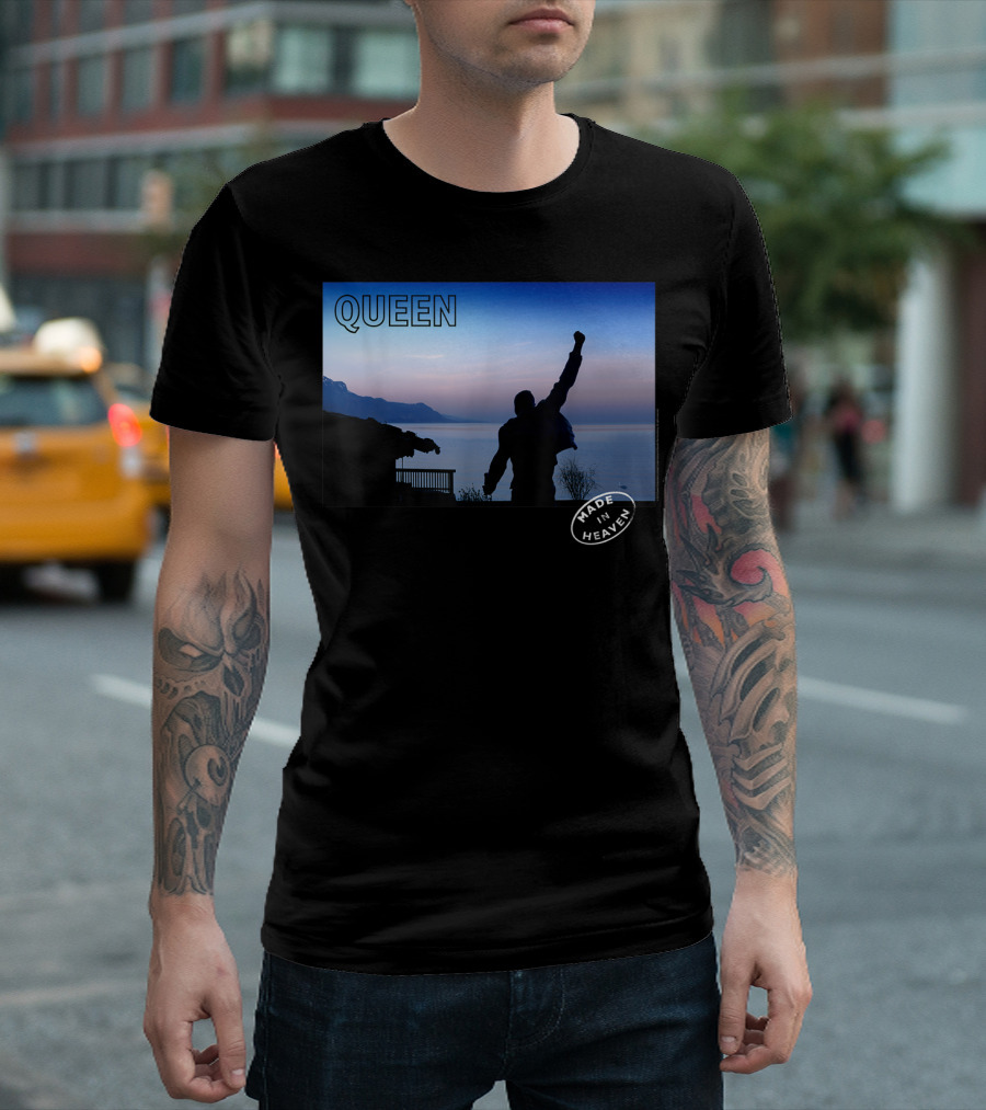 QUEEN Made In Heaven Silhouette Lake Sunset T-Shirt