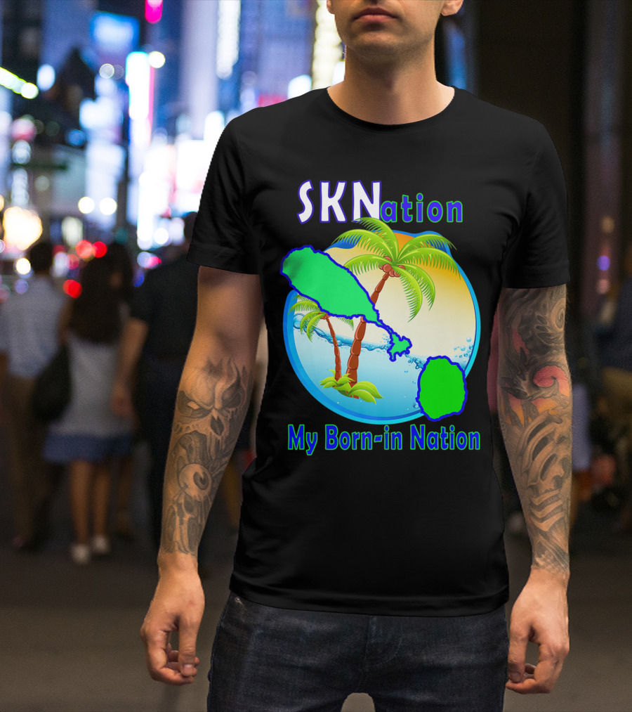 SKNation My Born-in Nation Palm Tree Island T-Shirt