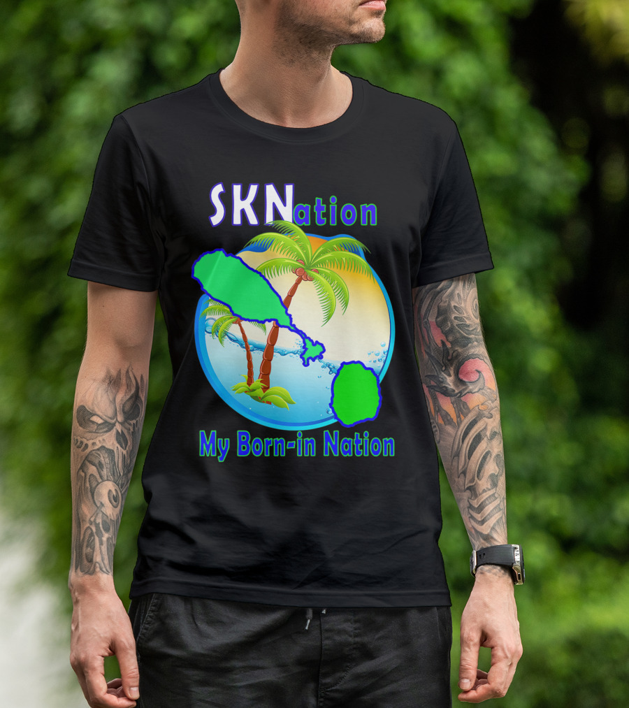 SKNation My Born-in Nation Palm Tree Island T-Shirt