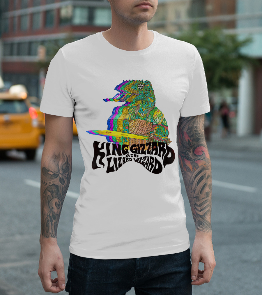 King Gizzard And The Lizard Wizard Psychedelic Colorful Lizard T-Shirt