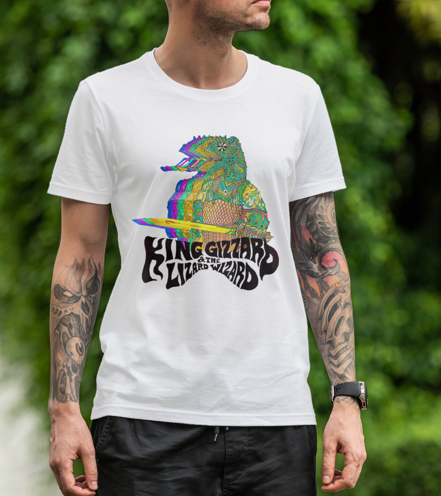 King Gizzard And The Lizard Wizard Psychedelic Colorful Lizard T-Shirt