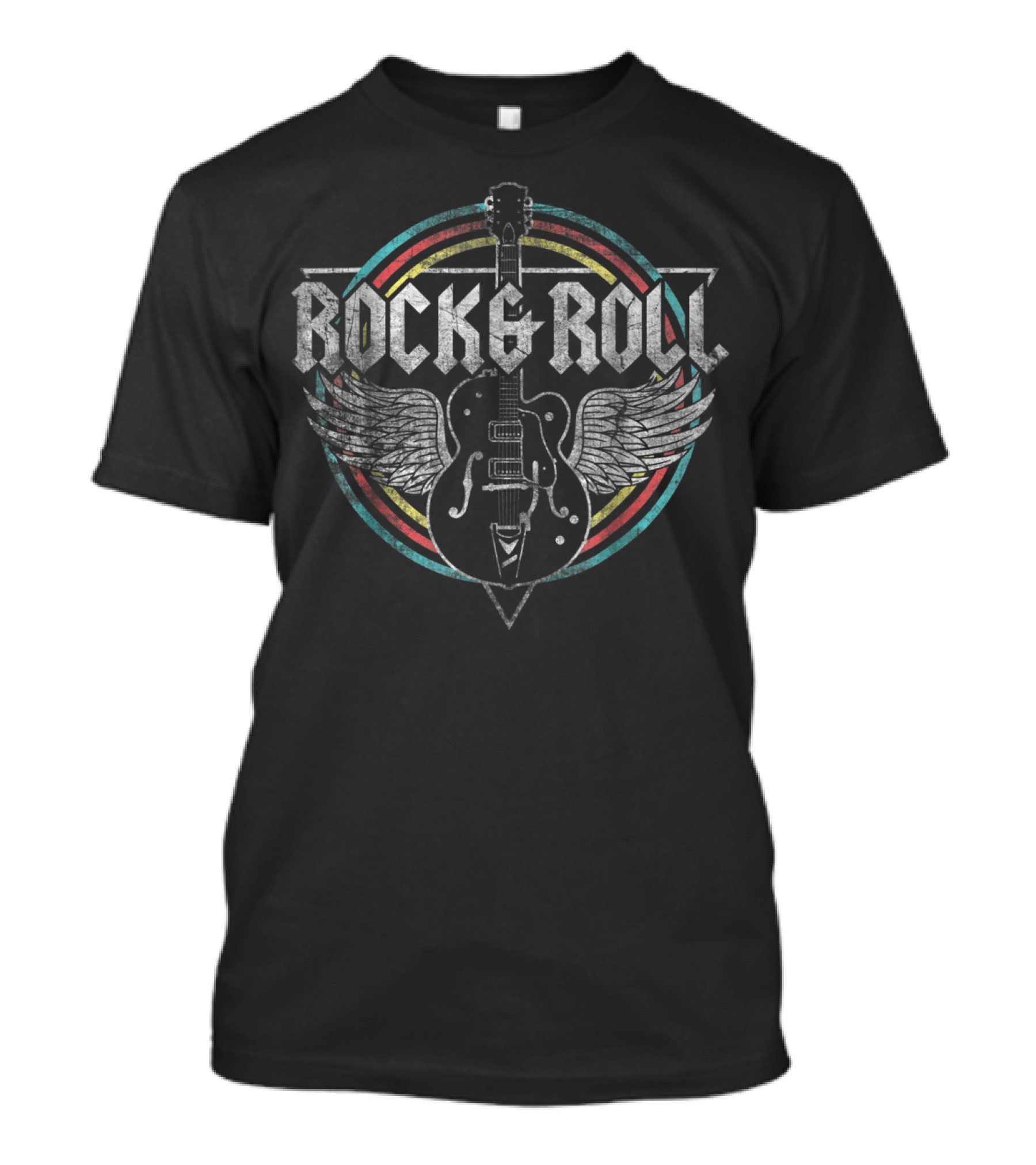Rock Roll Guitar Wings T-Shirt