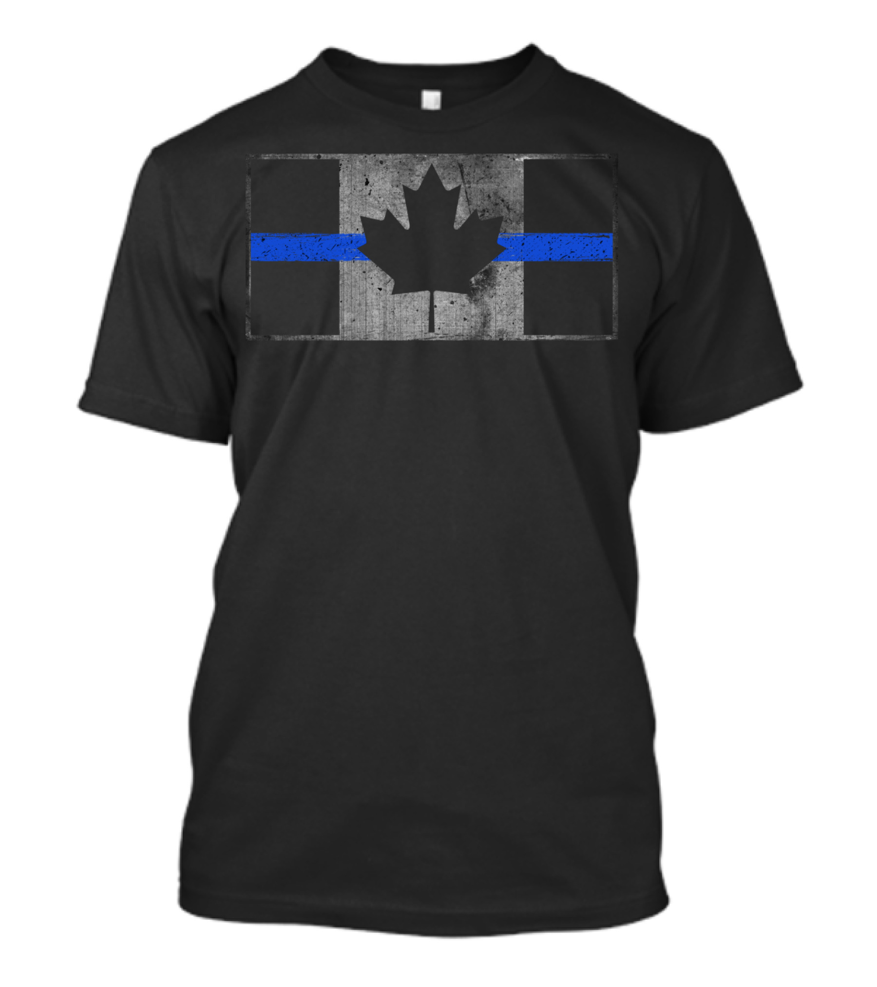 Canada Thin Blue Line Flag Maple Leaf Police T-Shirt