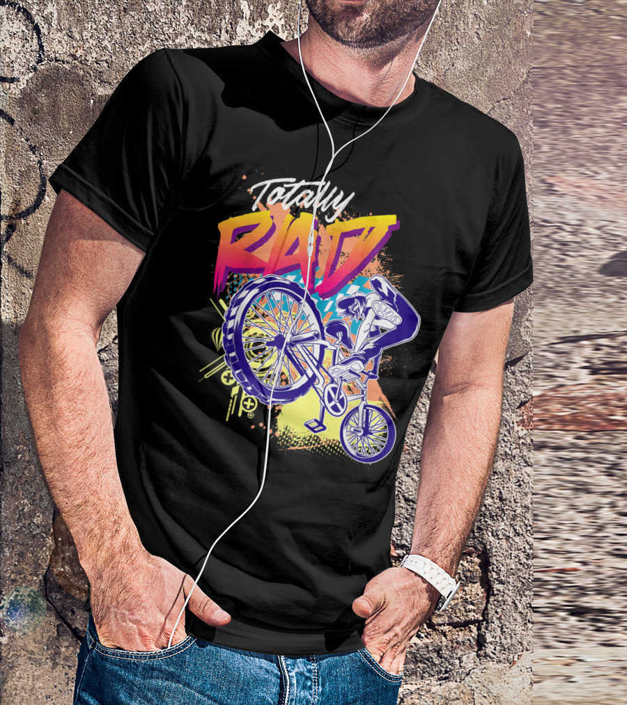 Totally Rad BMX Bike Stunt 80s T-Shirt