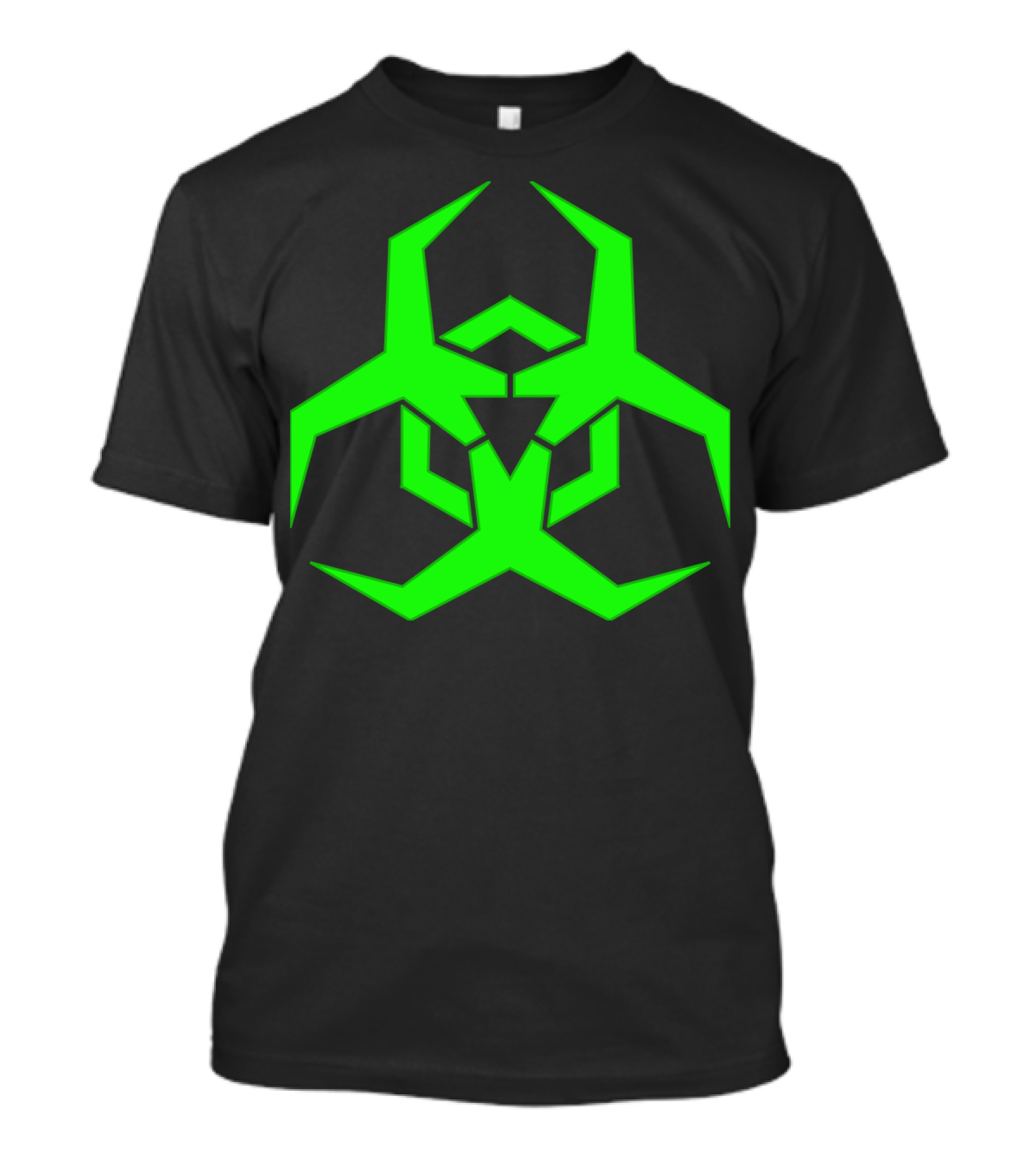 Toxic Green Biohazard Symbol Contagion T-Shirt