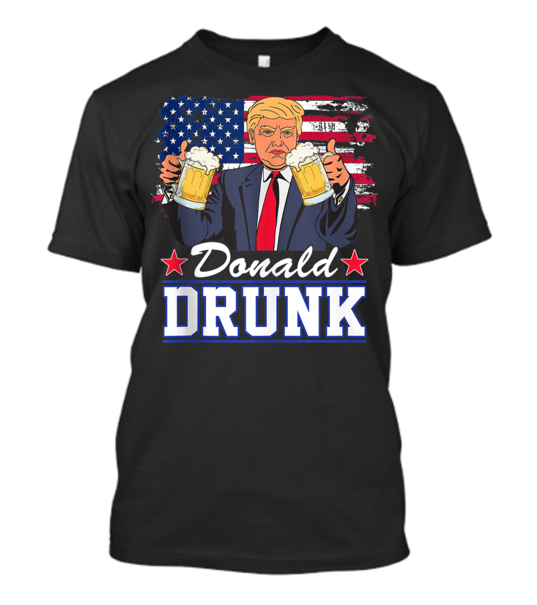 Donald Drunk Funny Drinking Presidents 4Th Of July T-Shirt