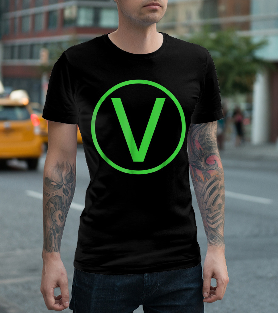 Vegan V Symbol Veganism Proud Emblem T-Shirt