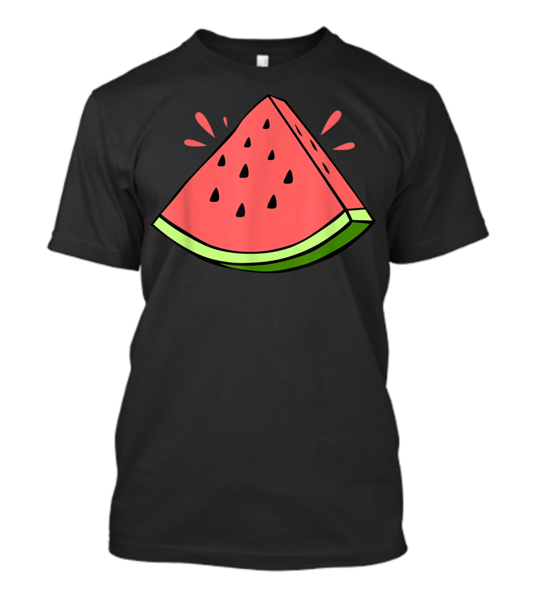 Watermelon Slice With Juice Droplets T-Shirt