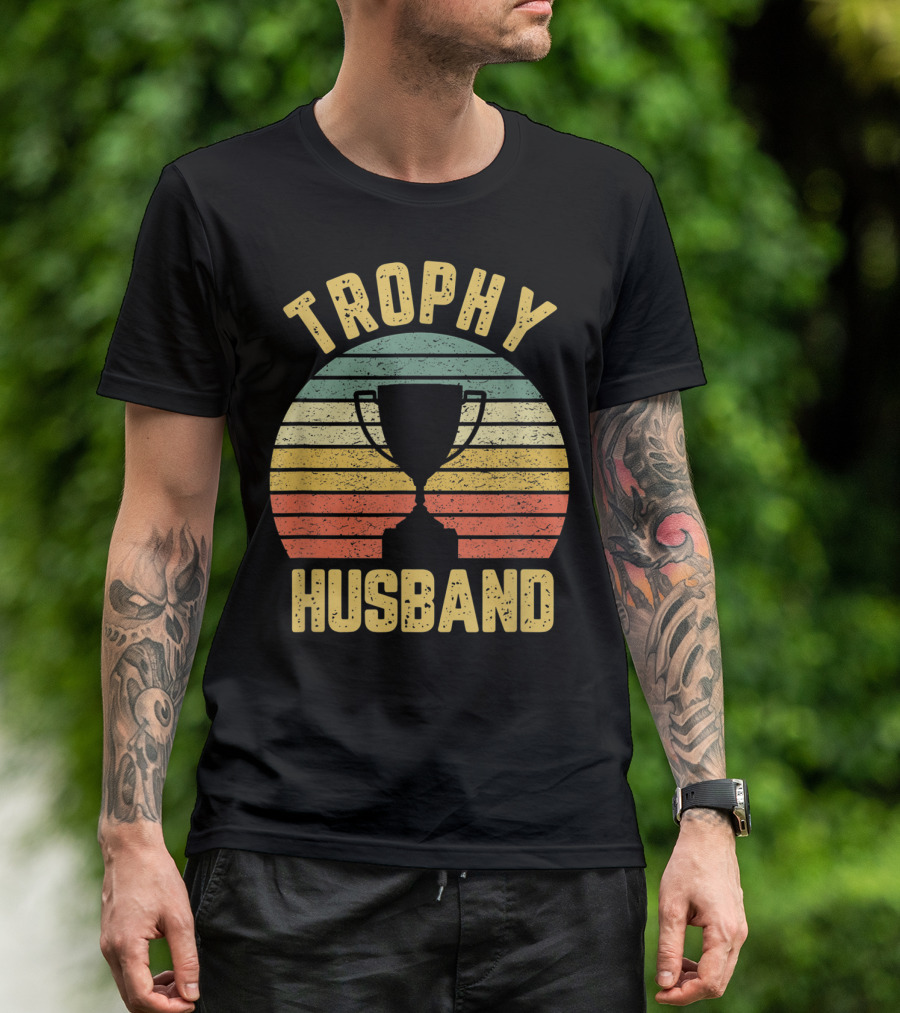 Trophy Husband Retro Funny Cool T-Shirt