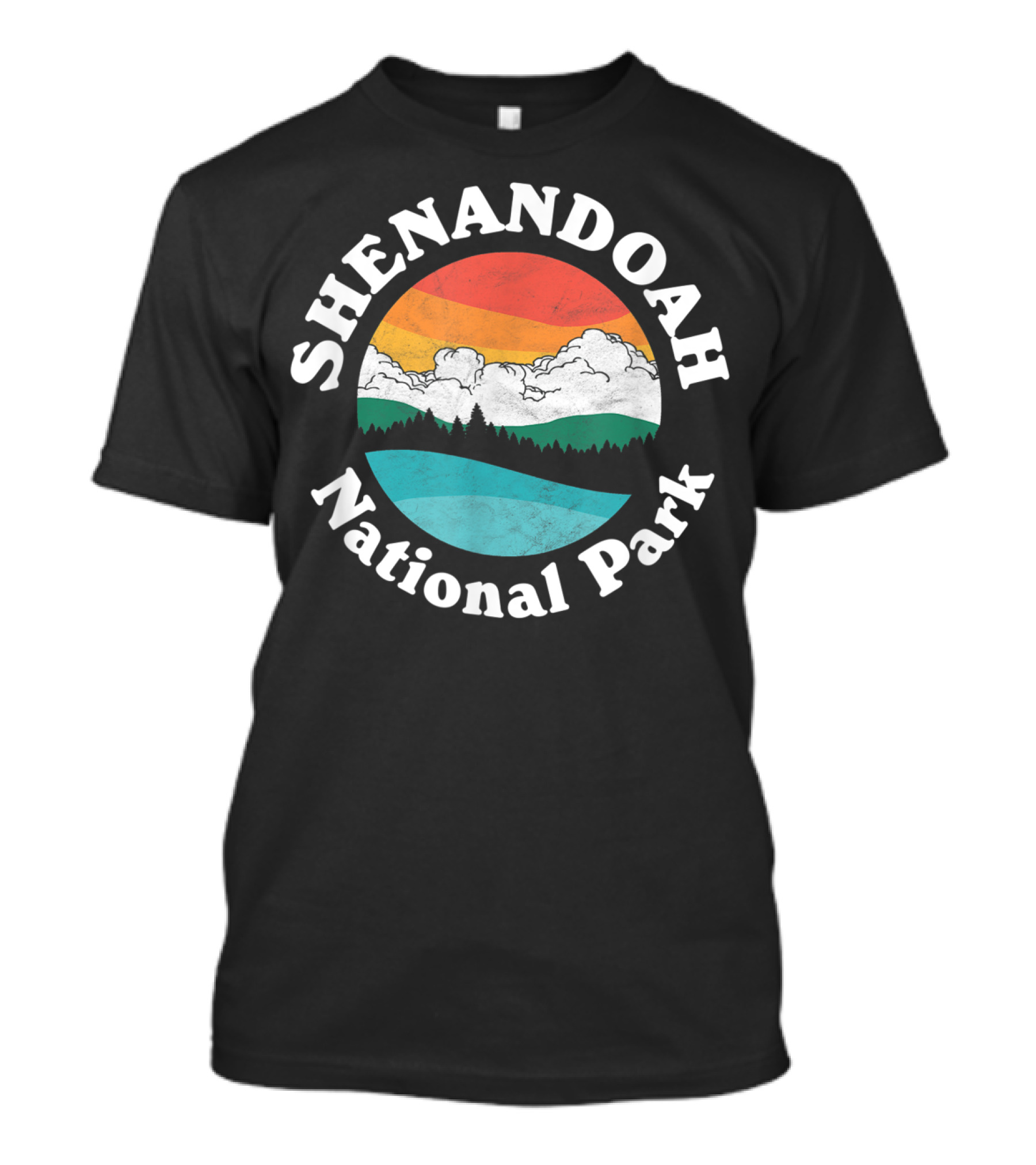 Shenandoah National Park Vintage Retro Landscape T-Shirt