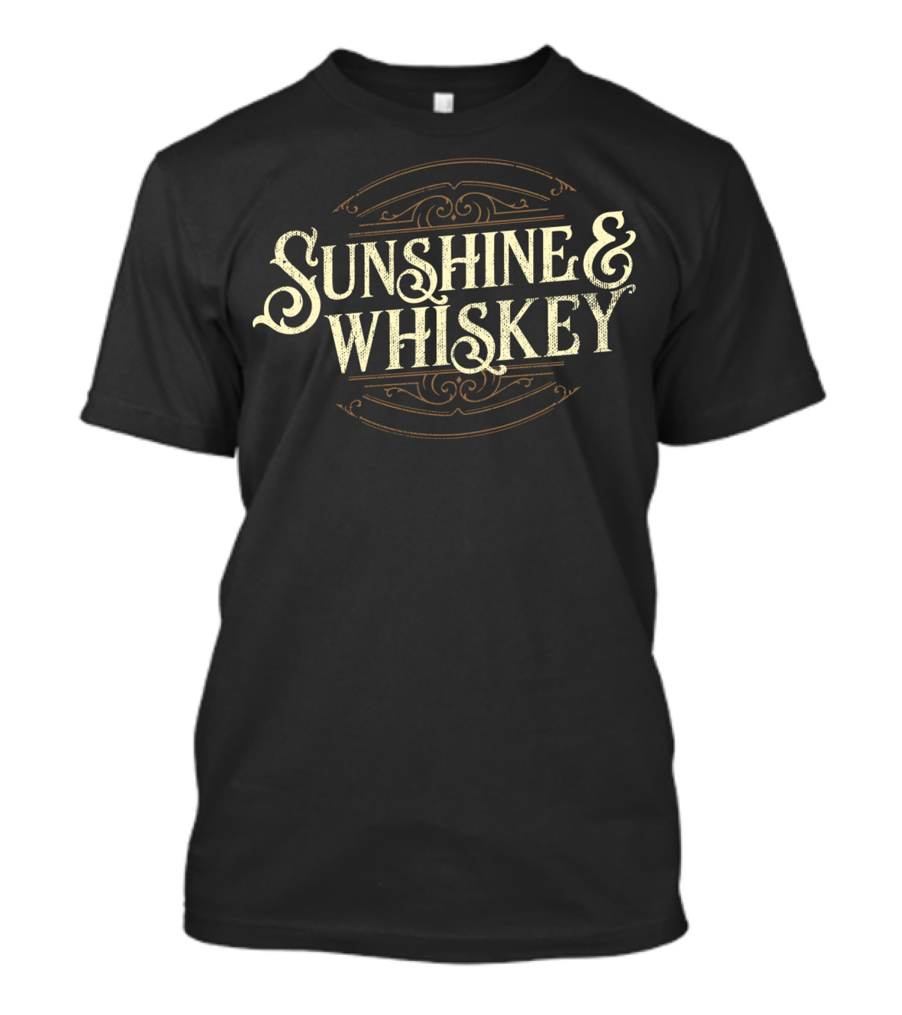 Sunshine And Whiskey Vintage Country Drinking T-Shirt