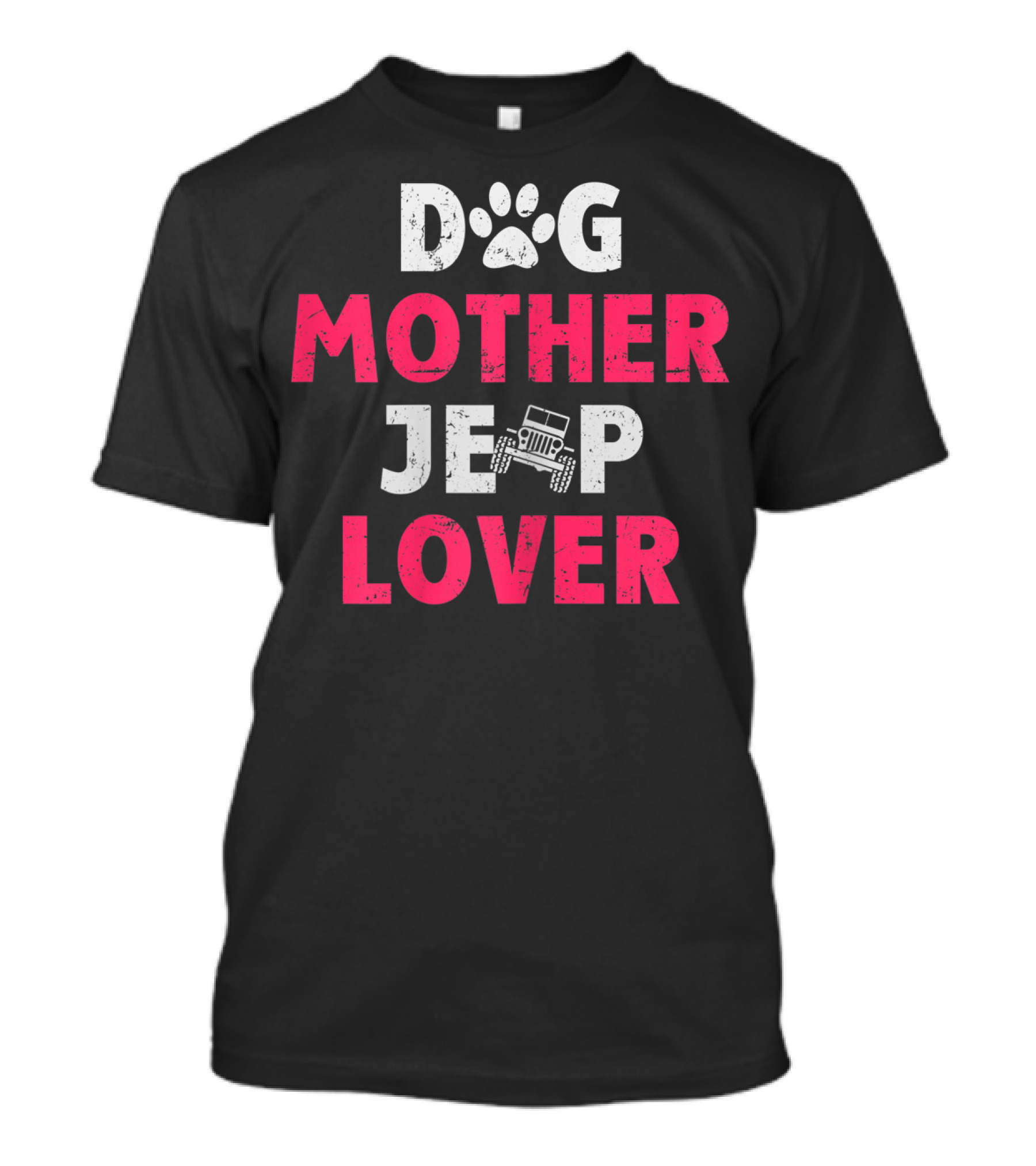 Dog Mother Jeep Lover Paws Offroad Adventure T-Shirt