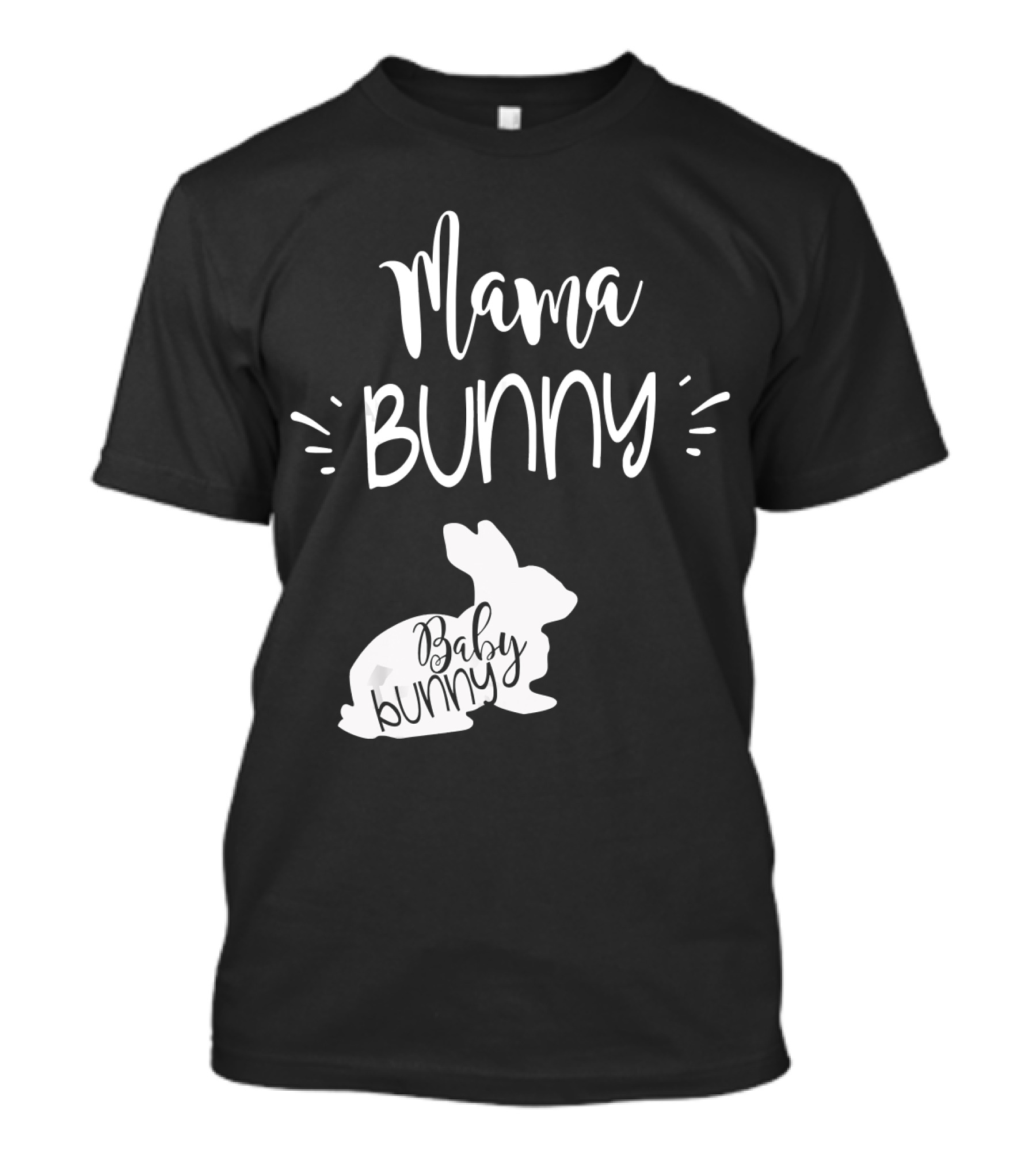 Mama Bunny Baby Bunny Cute Easter Pregnancy Announcement T-Shirt