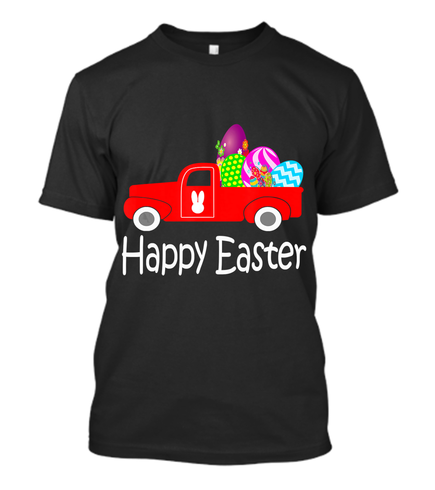 Happy Easter Vintage Truck With Easter Eggs T-Shirt