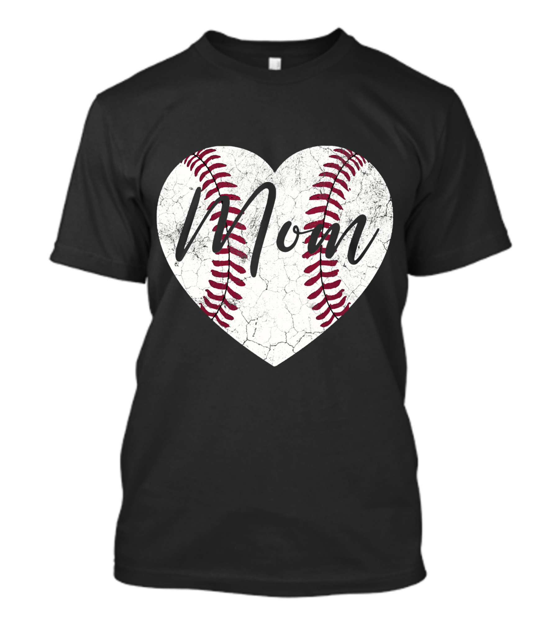 Baseball Heart Mom Mother's Day Mommy Mama T-Shirt