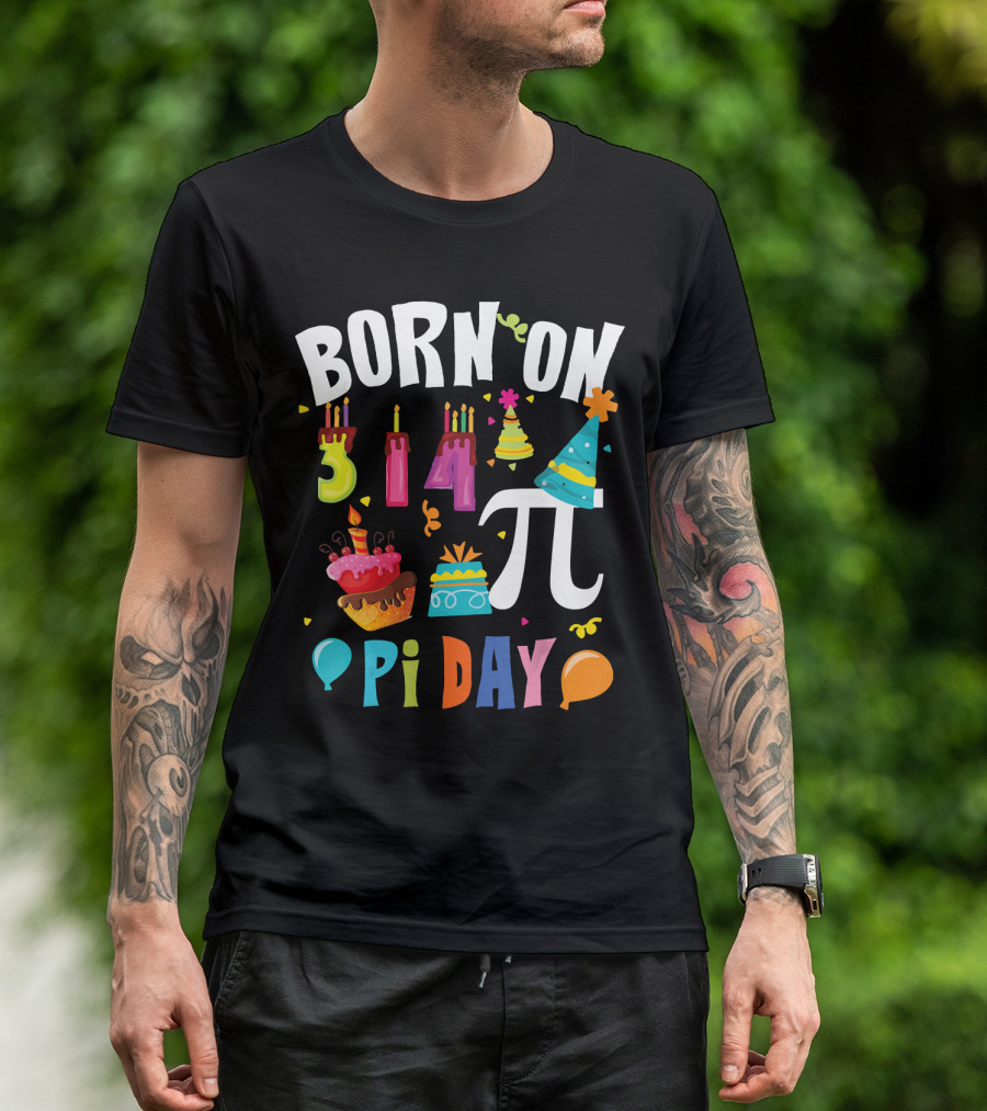 Born On March 14 Pi Day Birthday Celebrations T-Shirt