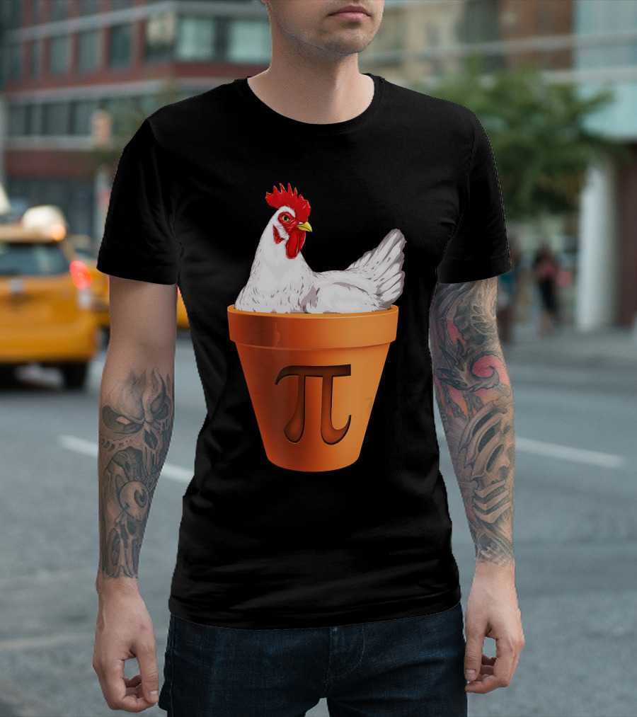 Chicken Pot Pi Funny Math Humor for Kids on Pi Day T-Shirt