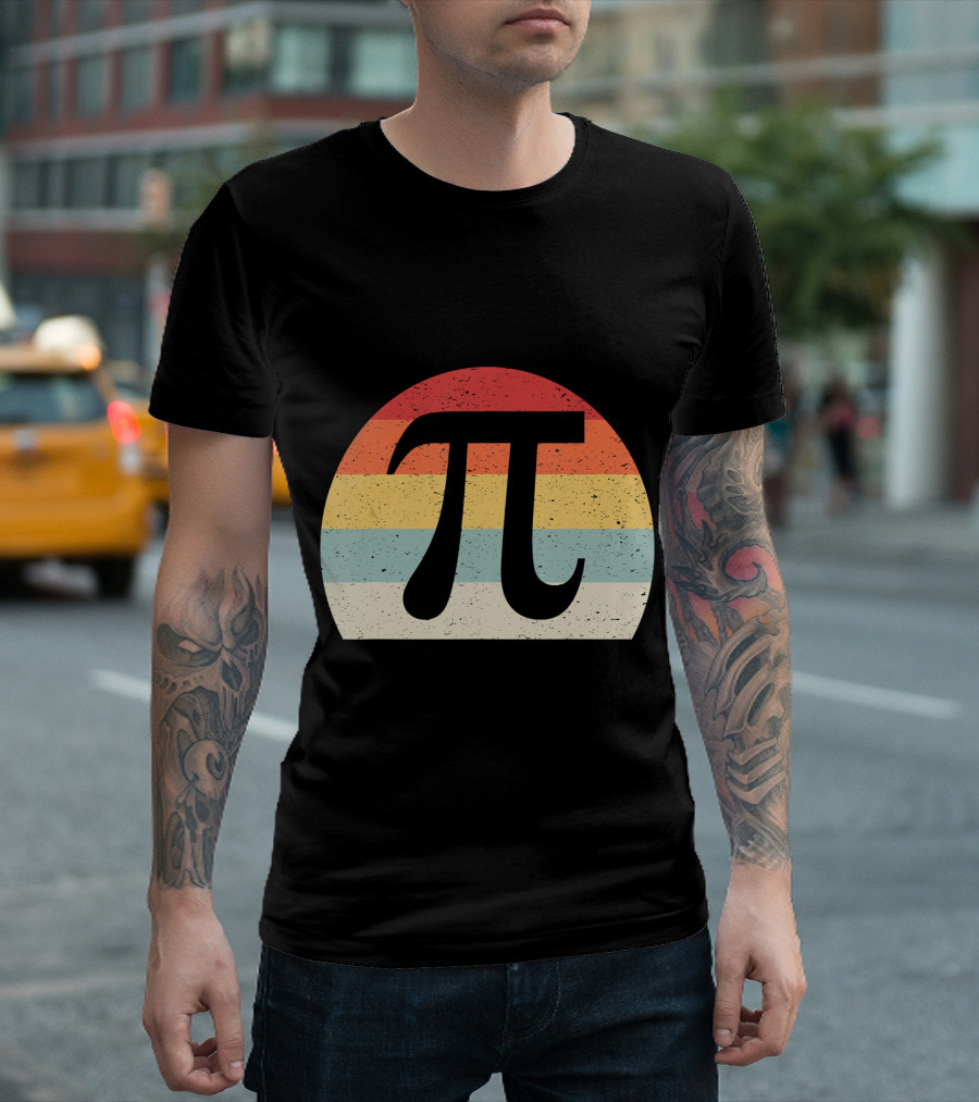 Funny Math Nerds Pi Day Retro T-Shirt