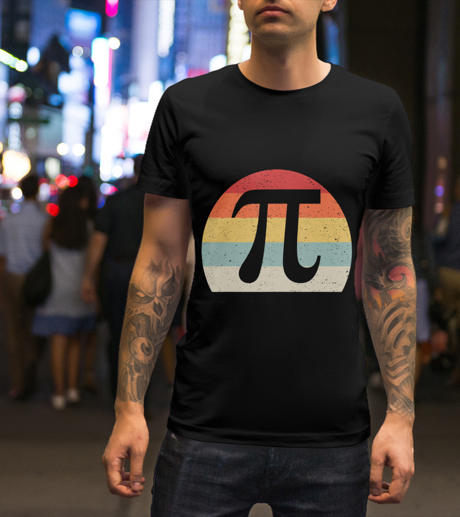 Funny Math Nerds Pi Day Retro T-Shirt