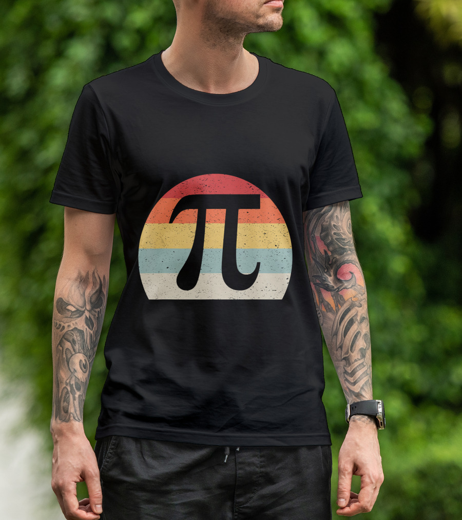 Funny Math Nerds Pi Day Retro T-Shirt
