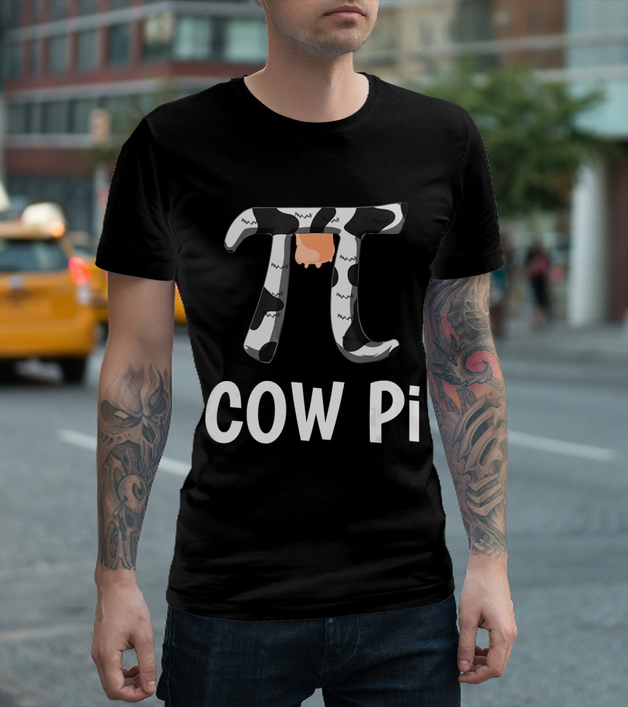 Pi Day Cow Pi Women Toddler Math Teacher T-Shirt