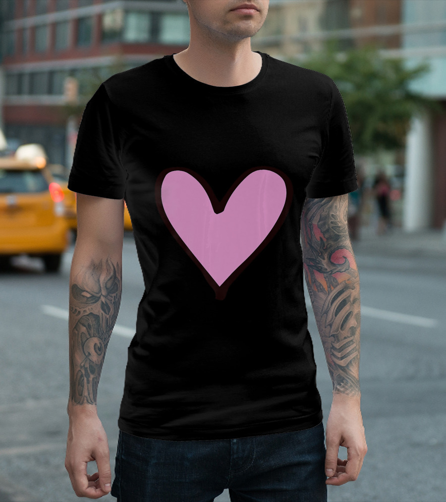 Valentines Day Pink Heart Design For Her T-Shirt