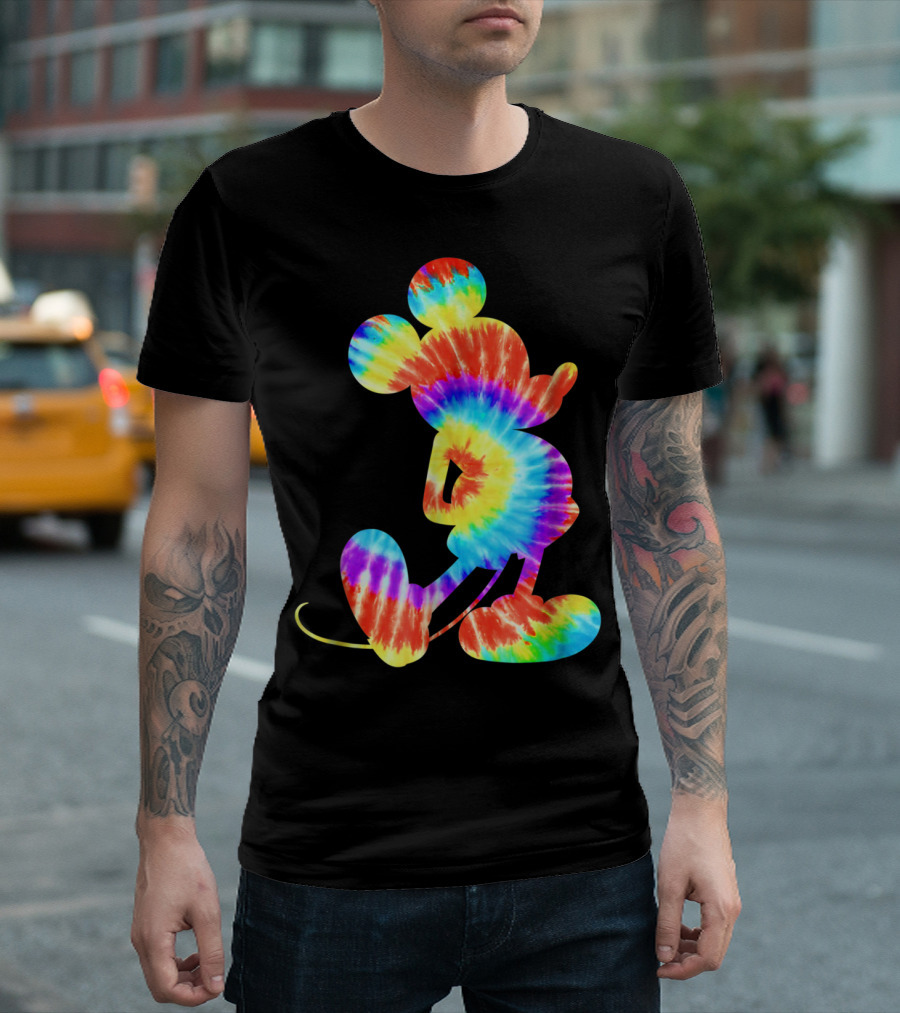 Disney Mickey Mouse Tie Dye Colorful T-Shirt