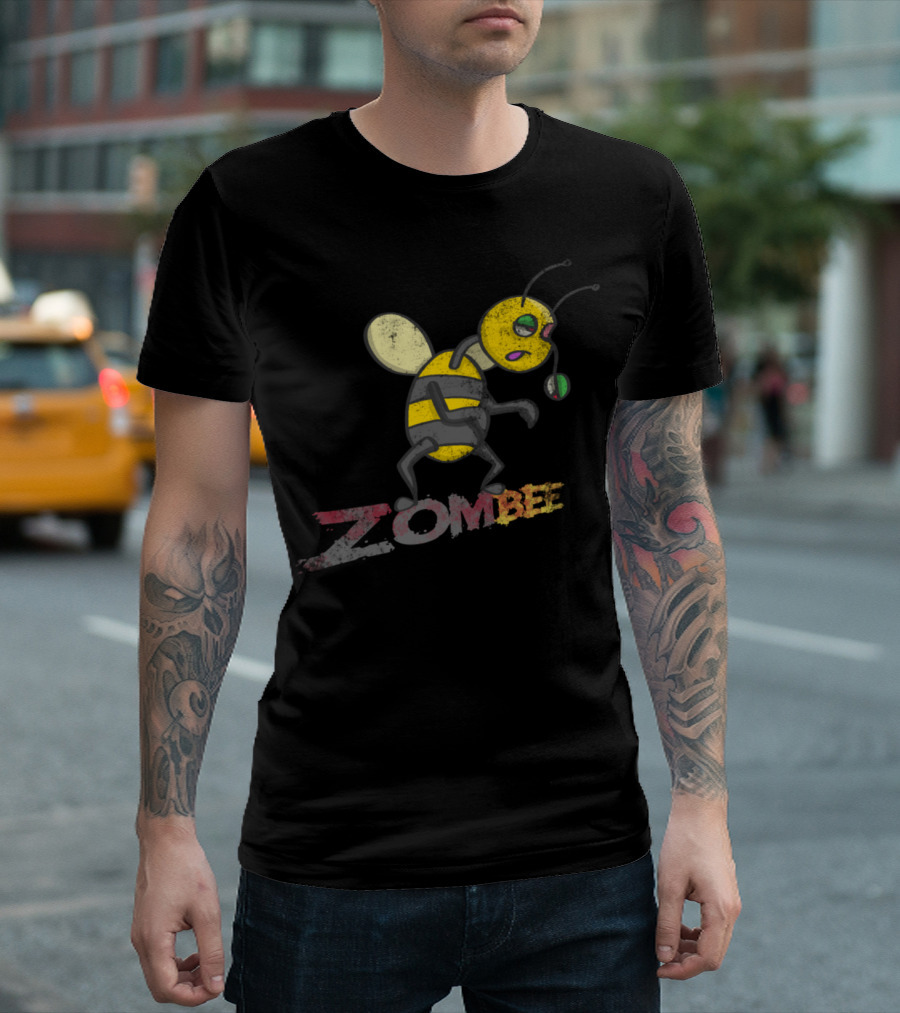 Zombee Cartoon Zombie Bee T-Shirt