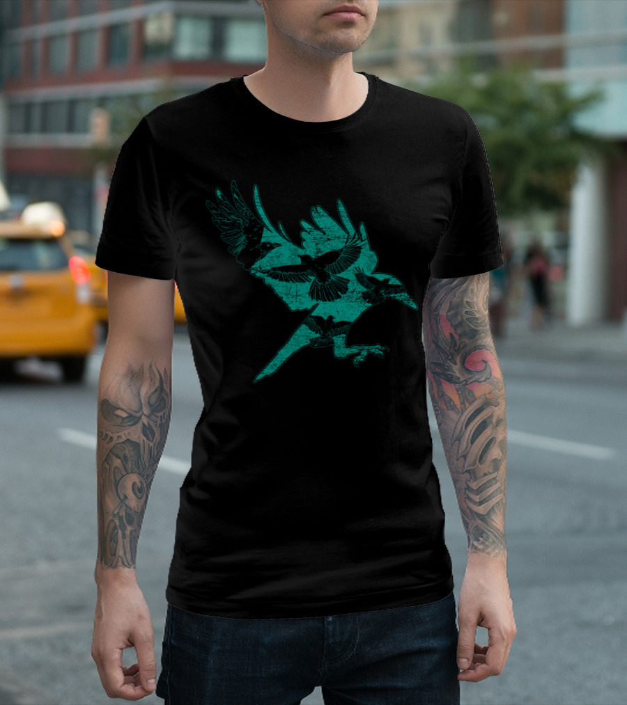 Crow Silhouettes in Flight T-Shirt