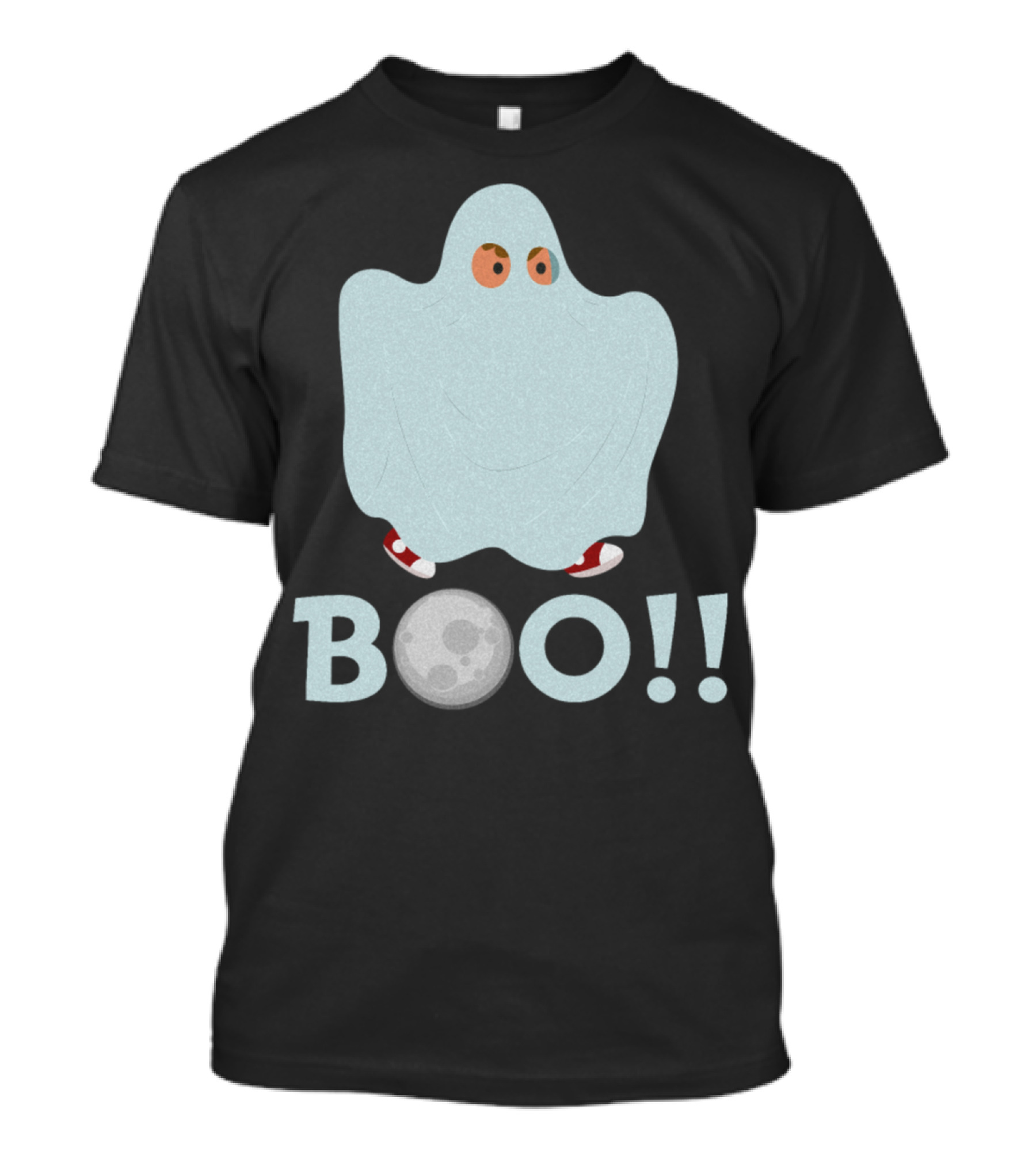 Boo Ghost With Sneakers Perfect For Halloween Season T-Shirt