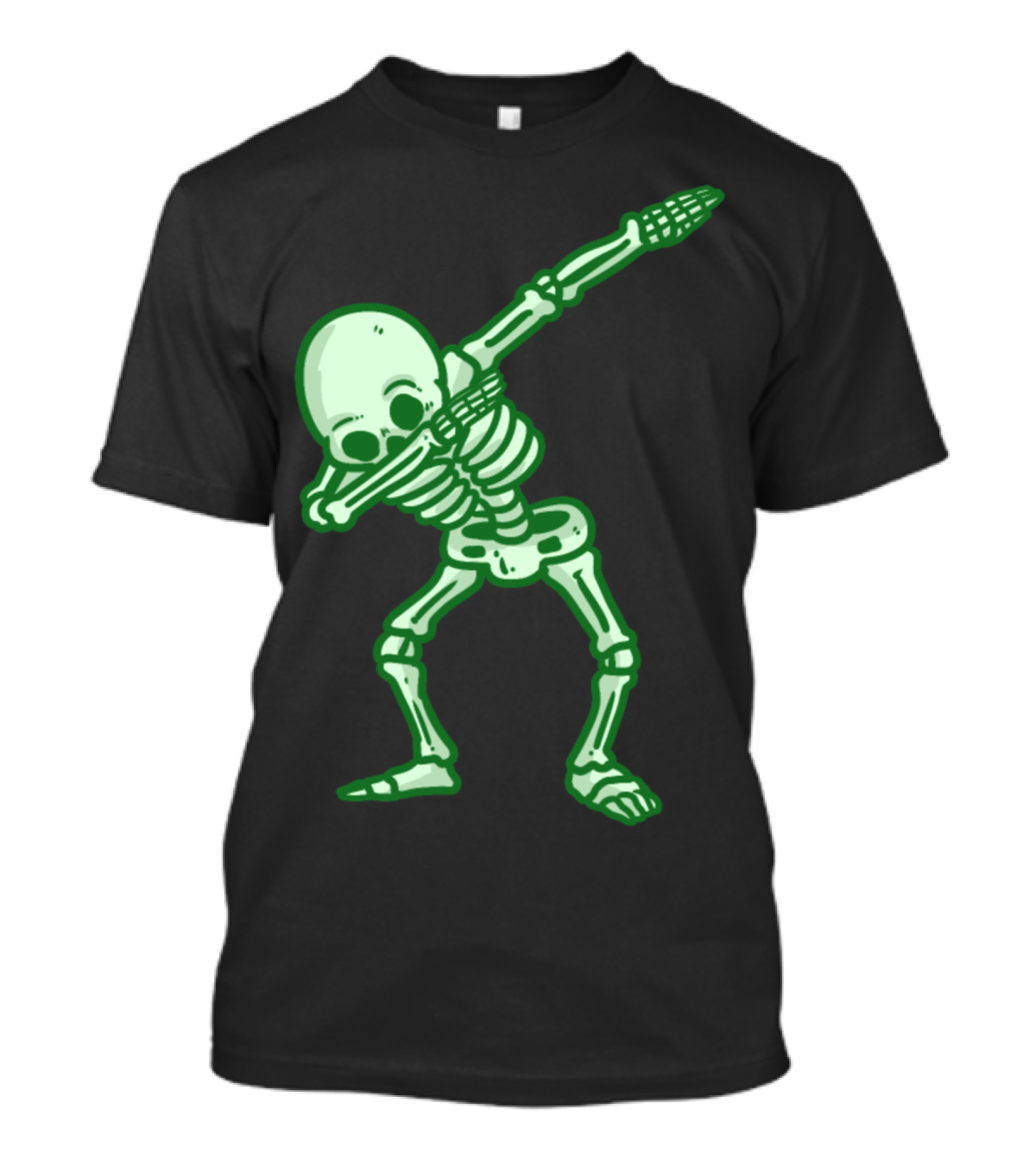 Dab Skeleton On Halloween Glow Dance T-Shirt