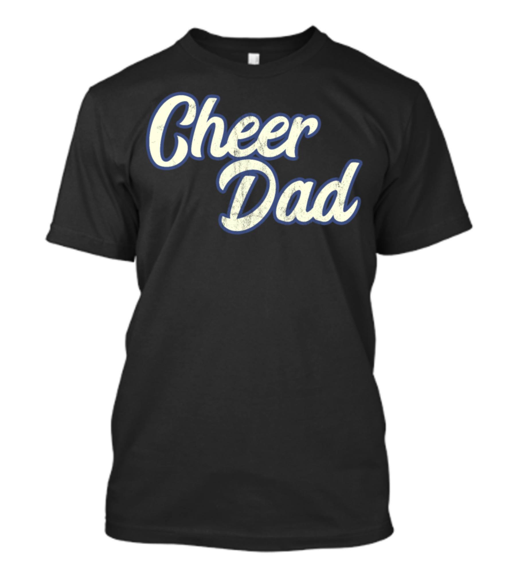 Cheer Dad Distressed Cheerleading T-Shirt