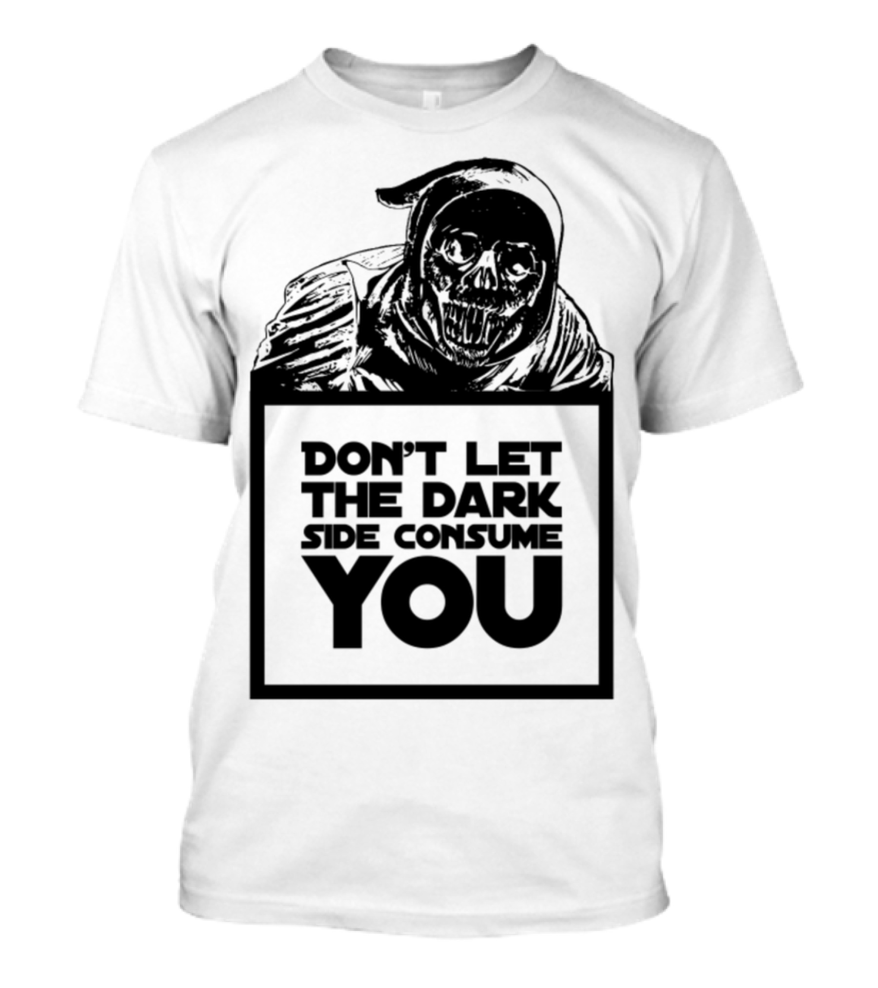 Don't Let The Dark Side Consume You Star Wars Skeleton Grim Reaper T-Shirt