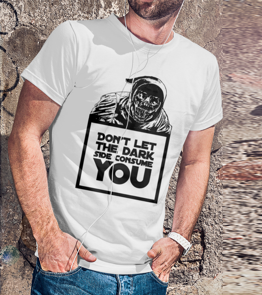 Don't Let The Dark Side Consume You Star Wars Skeleton Grim Reaper T-Shirt