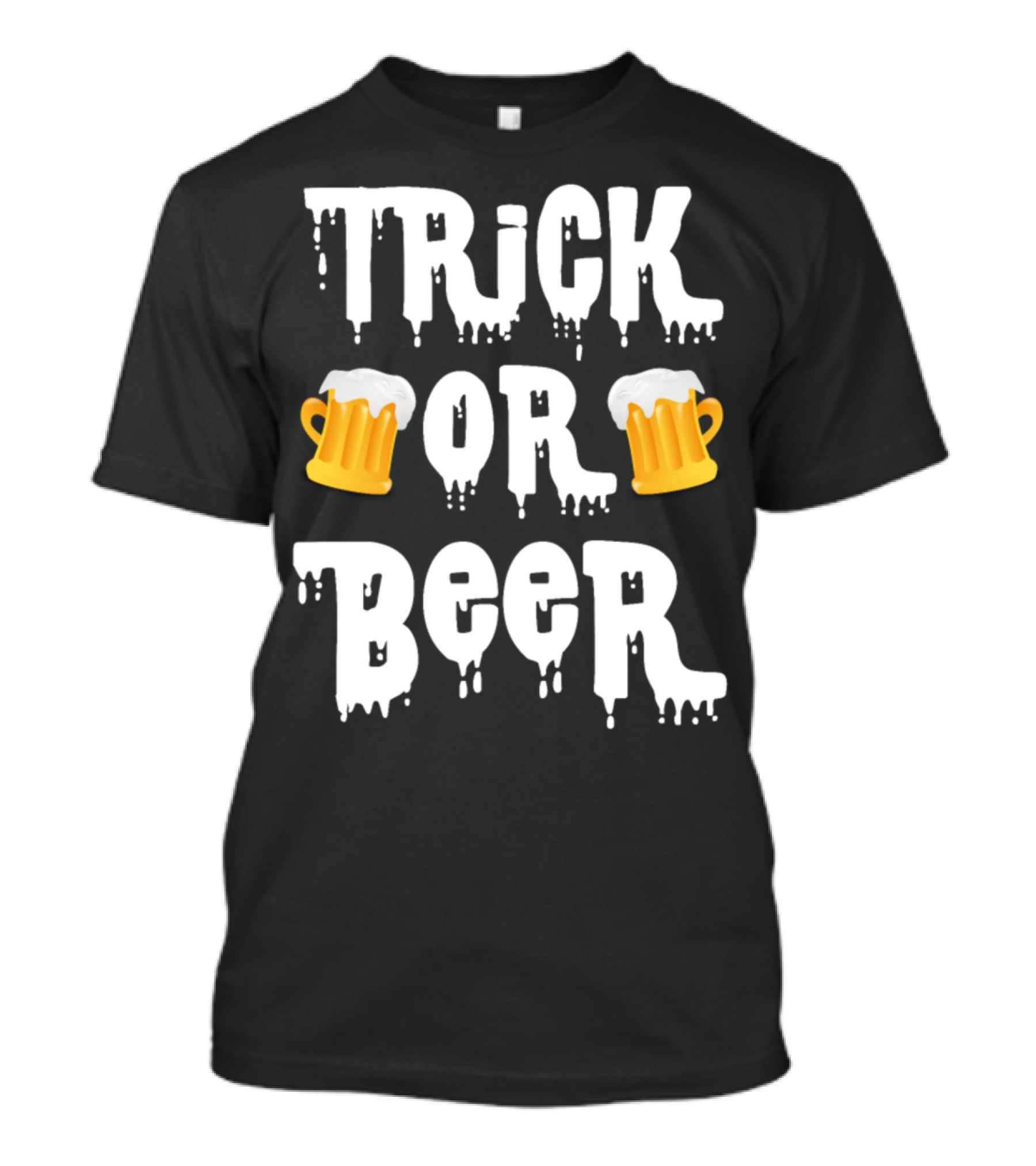 Trick Or Beer Funny Halloween Beer Mugs T-Shirt