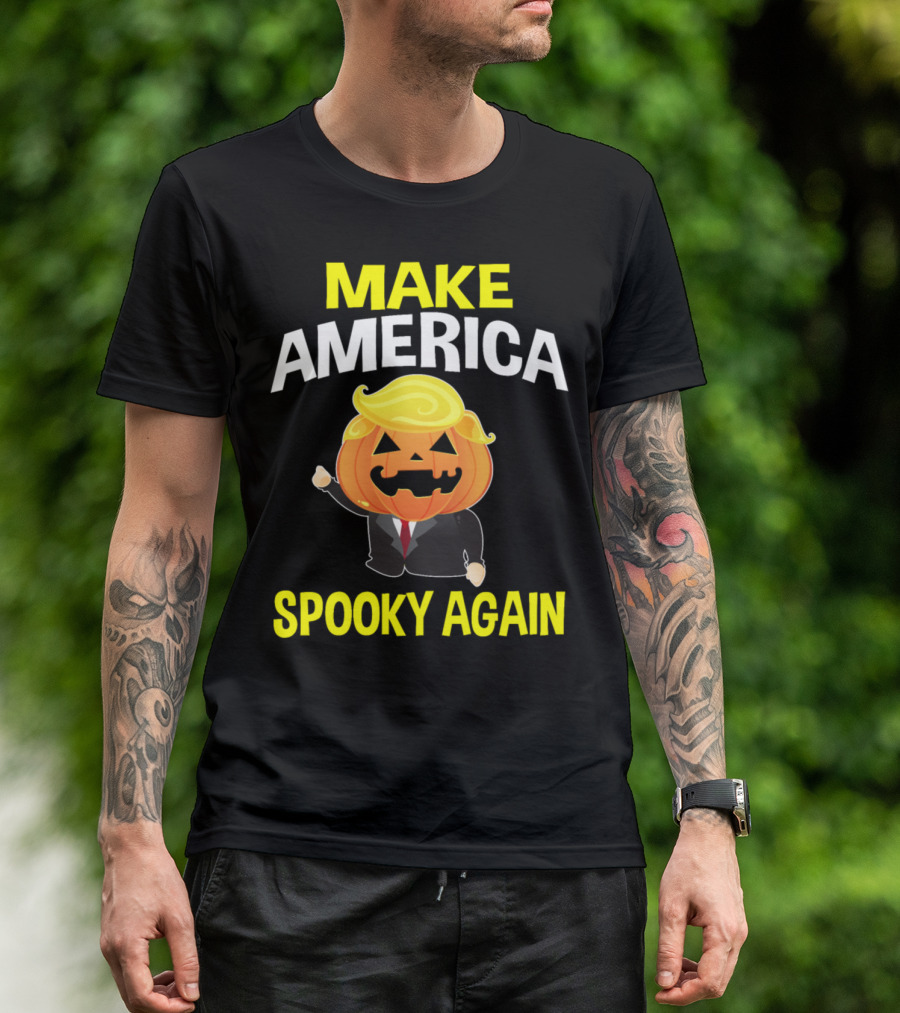 Make America Spooky Again Trump Pumpkin Head T-Shirt