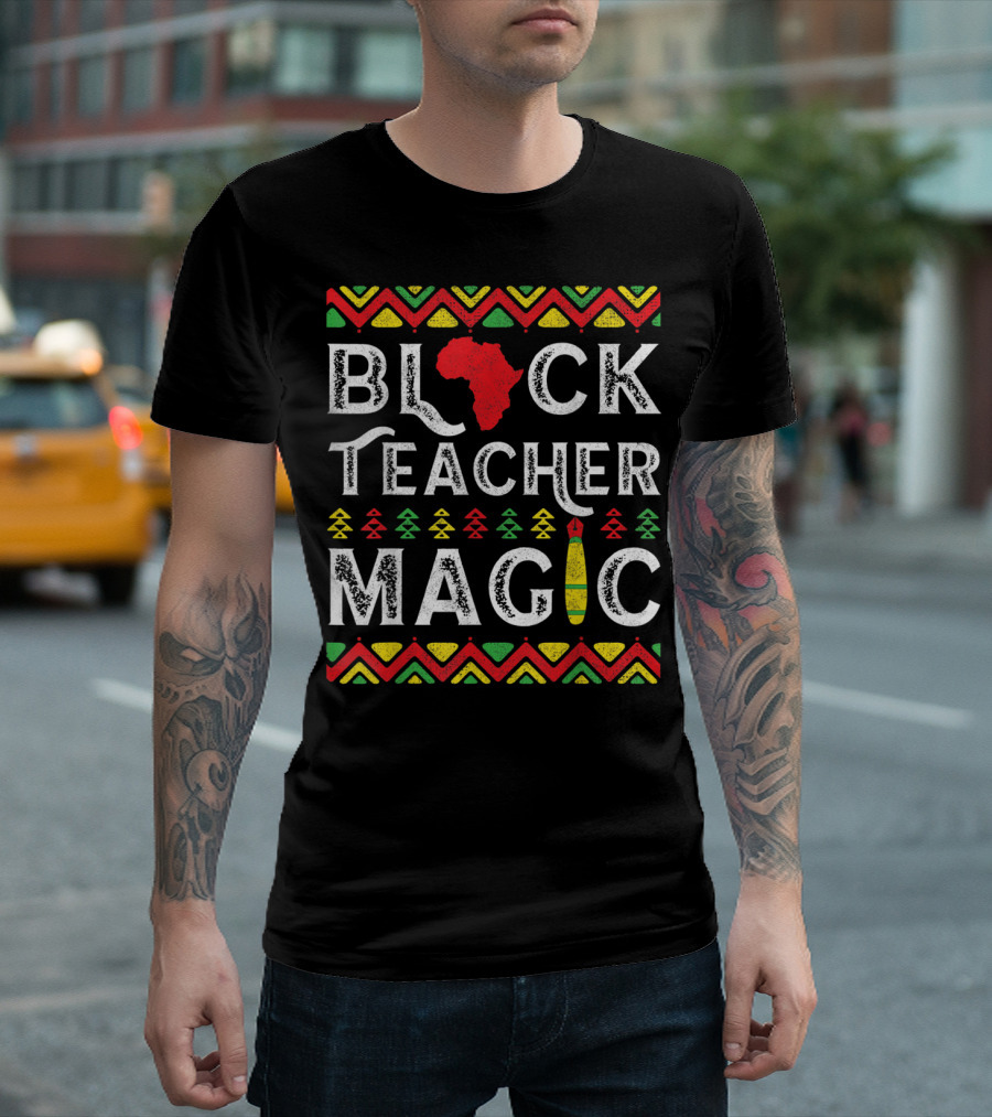 Black Teacher Magic African T-Shirt